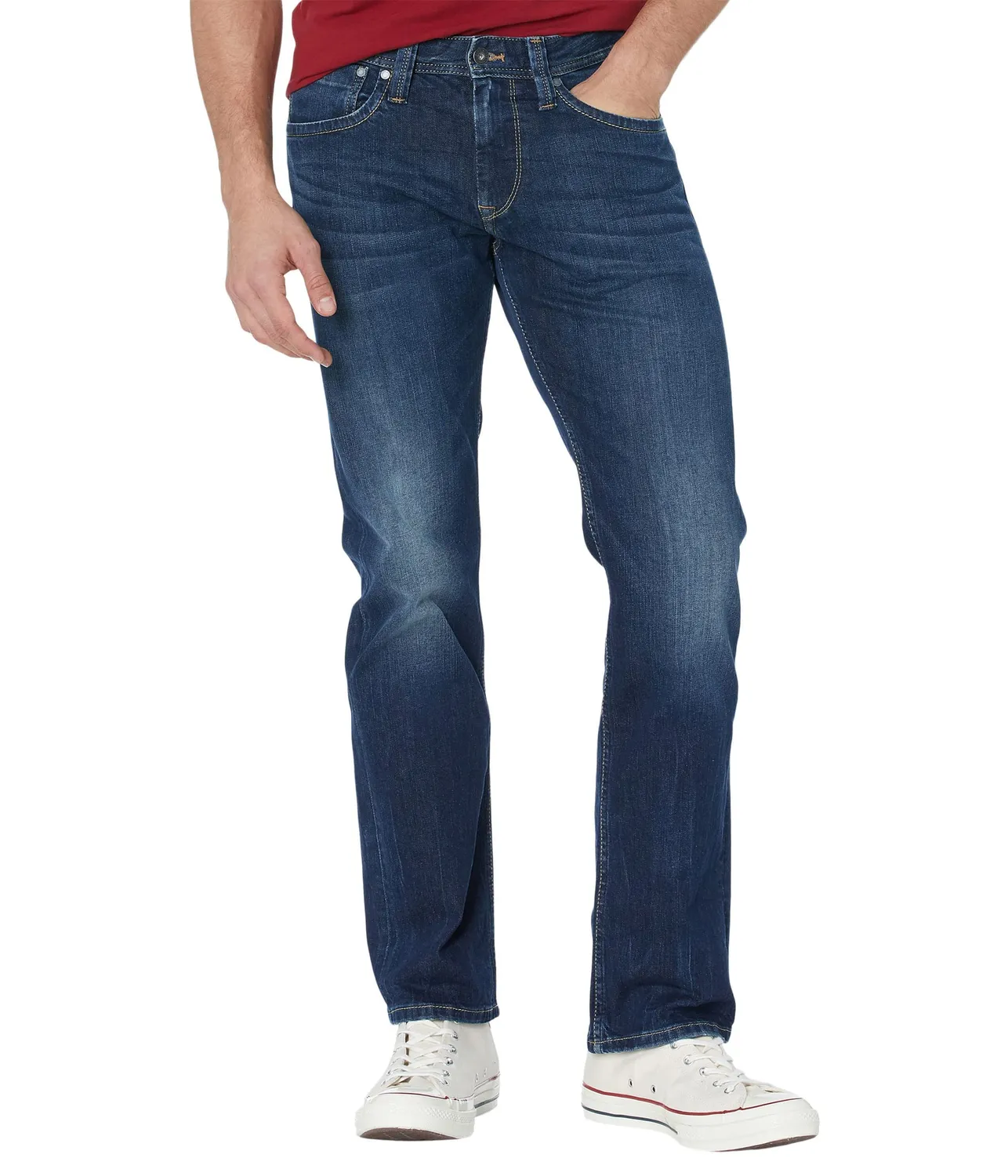 Pepe Jeans Kingston Zip Jeans Uomo Relaxed Blu