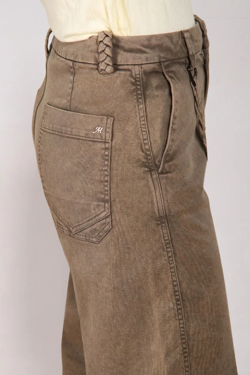 Mason's Valerie pantalone denim balloon donna beige