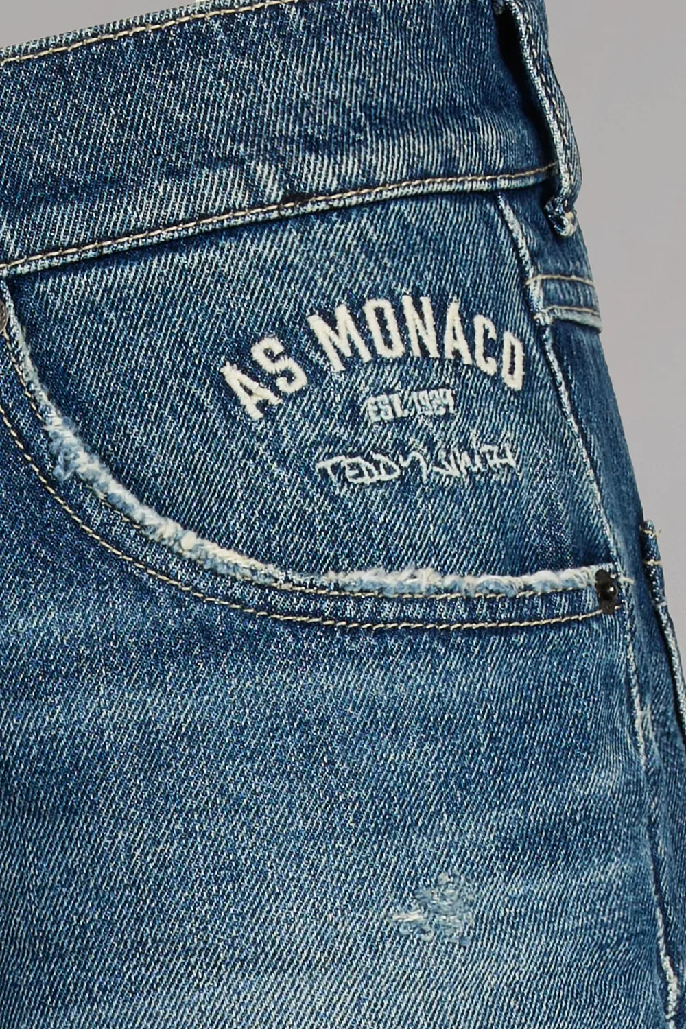 Teddy Smith Runner Jeans Loose Uomo Vintage Indigo L32