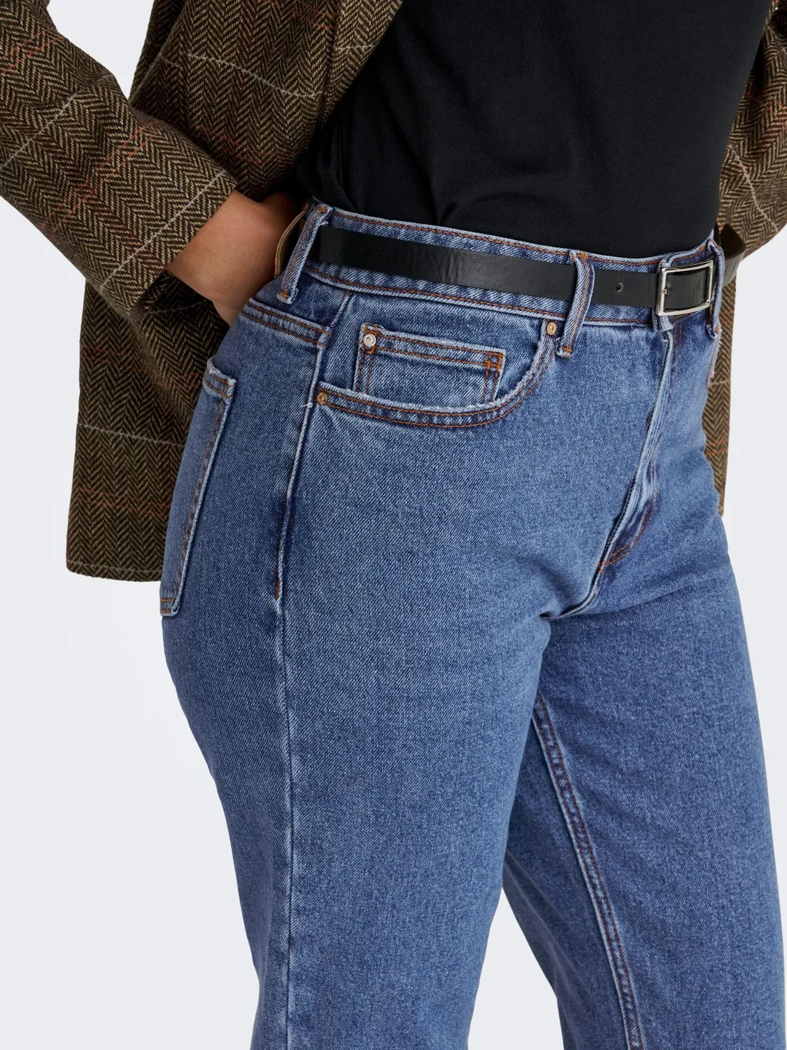 ONLY Onlemily HW Crop jeans donna 27W/30L vita alta