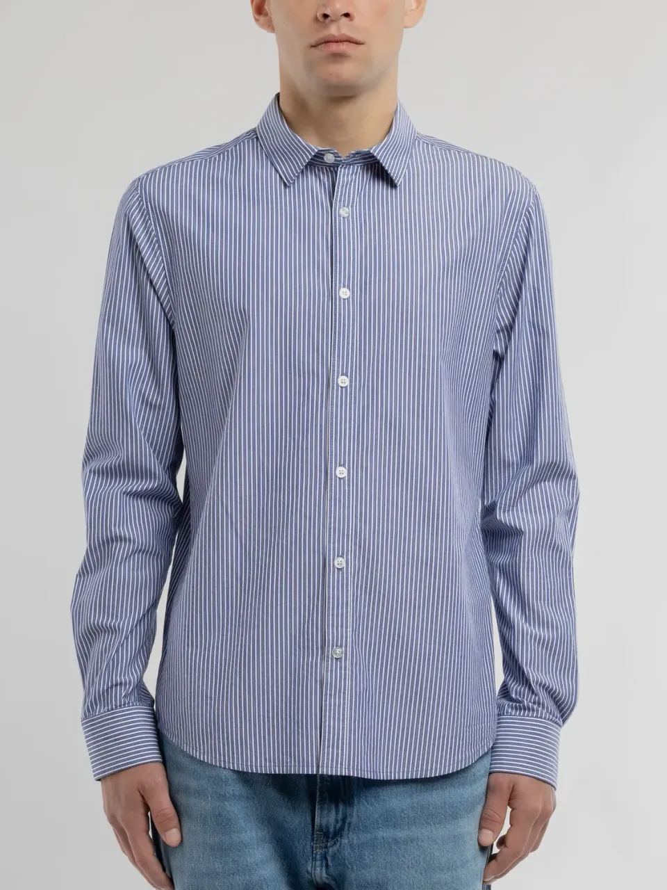 Teddy Smith Carton ML camicia uomo estate blue slim