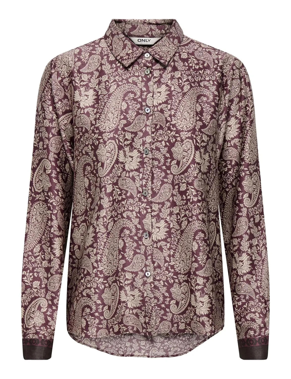 ONLY ONLJane Life L/S Shirt Wvn Camicia marrone cioccolato