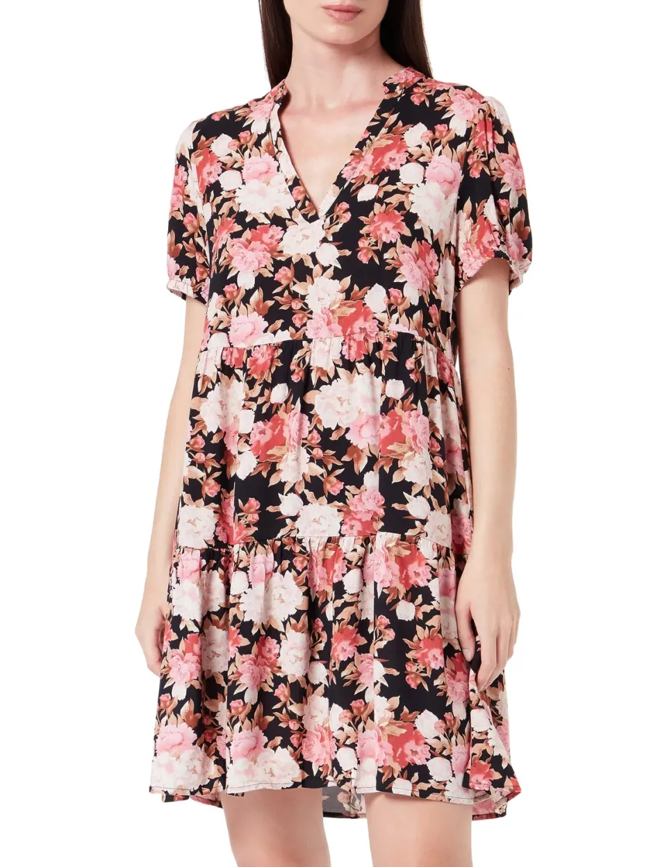 ONLY Onlnova Life S/S Thea Dress AOP Ptm vestito maniche corte
