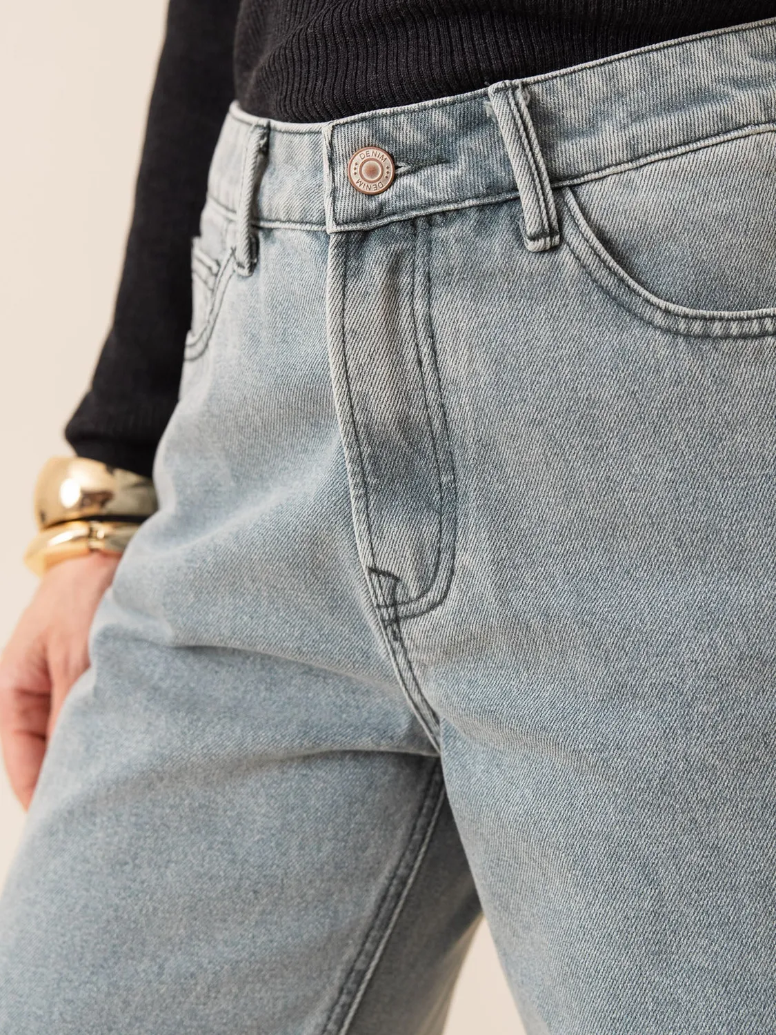 Oraije Raphael jeans straight loose verde