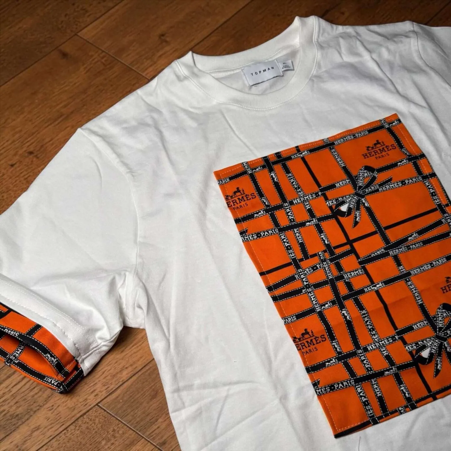 Never Say Never T-Shirt Tessuto Hermes Personalizzata