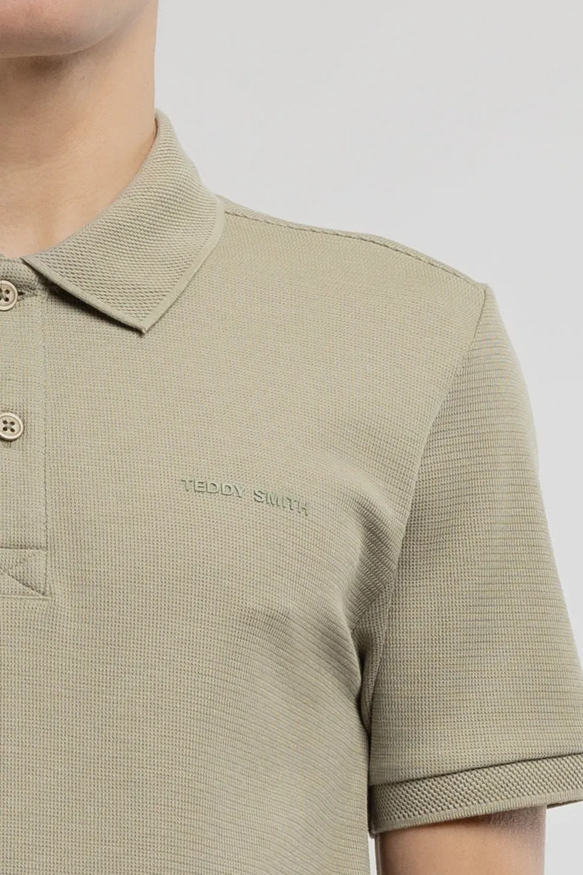 Teddy Smith P-Joel MC polo uomo bleach kaki jersey