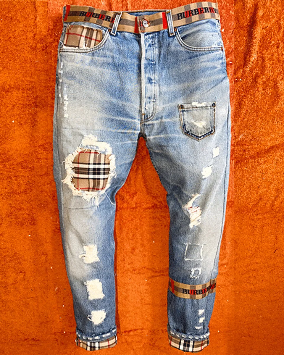 Levi's Vintage 2121 jeans check beige
