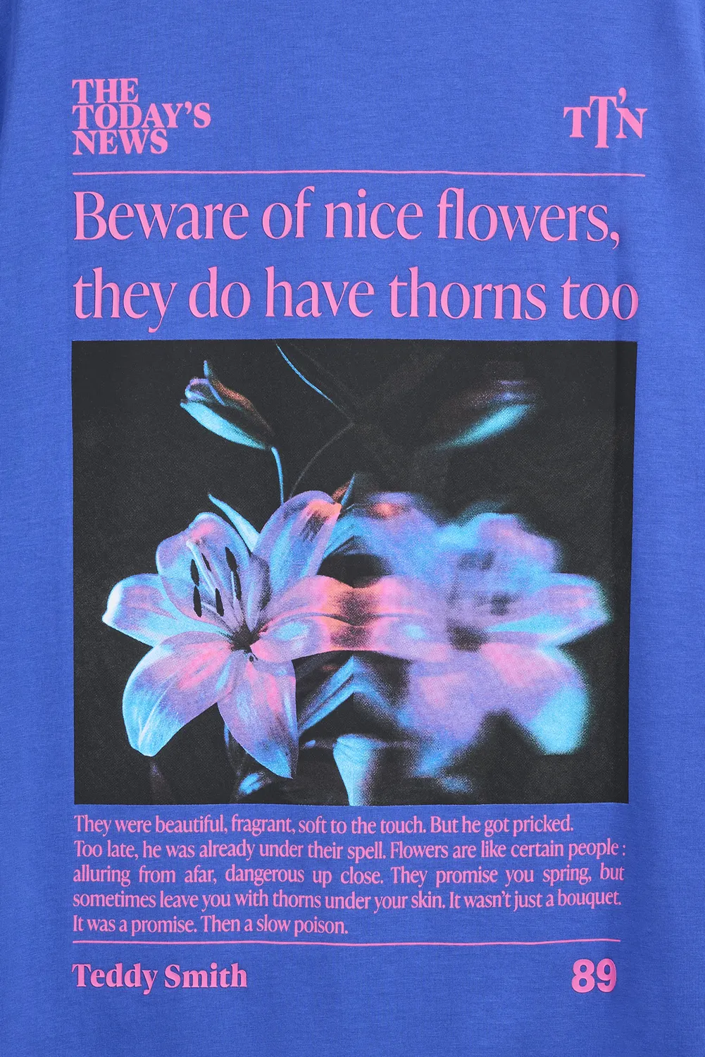 Teddy Smith T-Beware MC t-shirt uomo bleu pep's skate