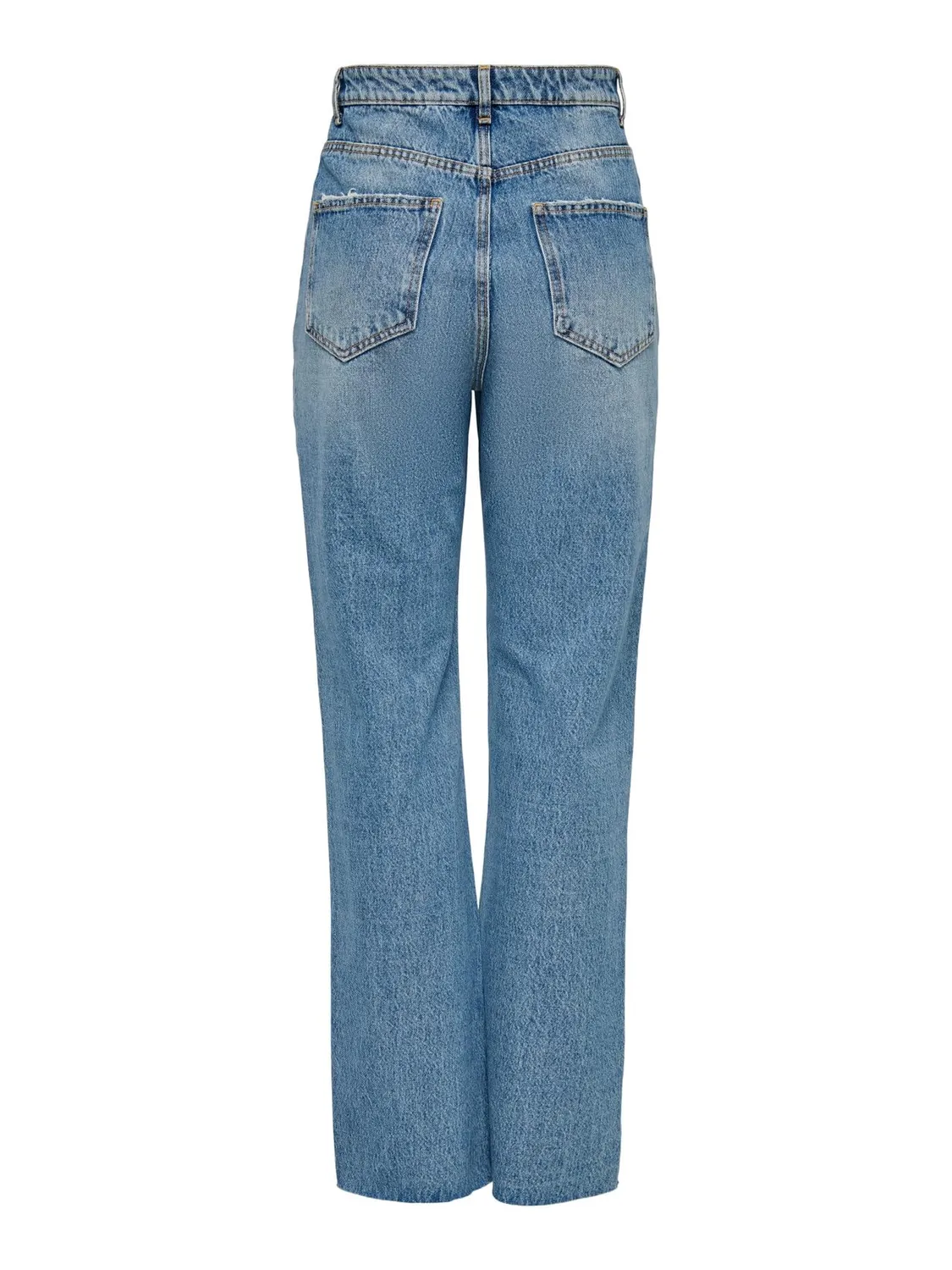 Only Onlriley vita alta jeans dritti 26W/34L blu medio