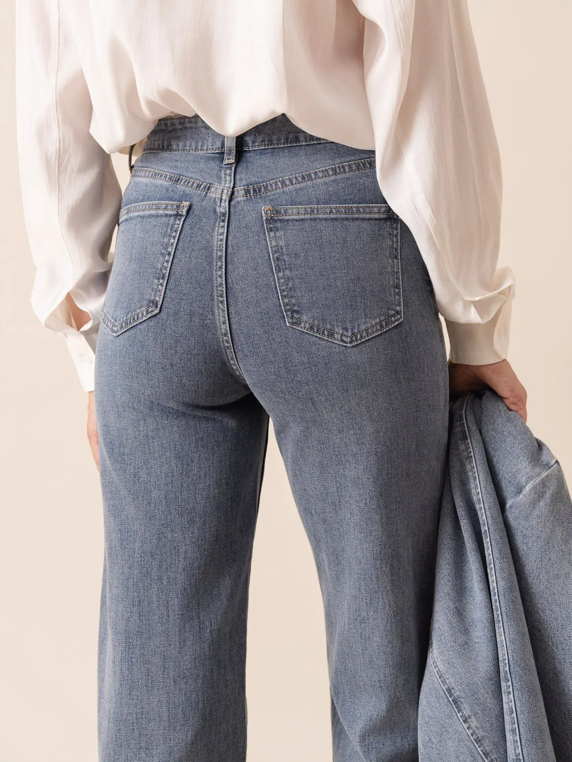 Oraije Gabriel jeans wide blu vintage