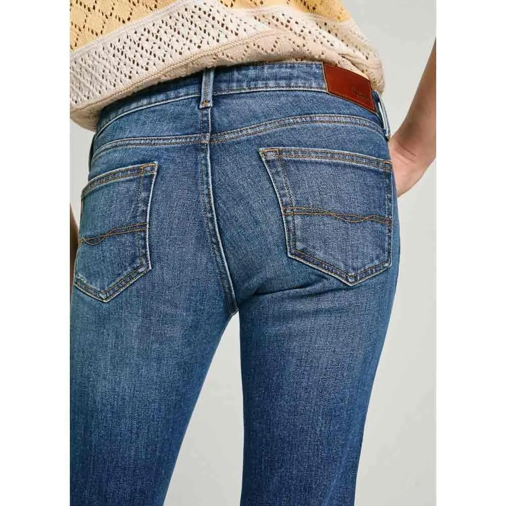 Pepe Jeans Jeans donna skinny vita bassa 30W/32L scuro usato