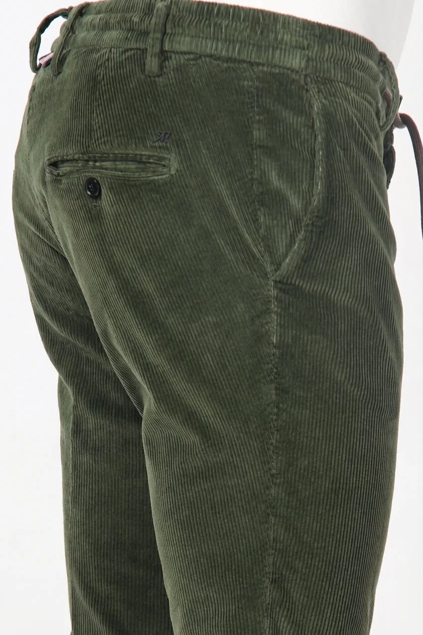 Mason's Milano Jogger chino uomo verde bosco velluto