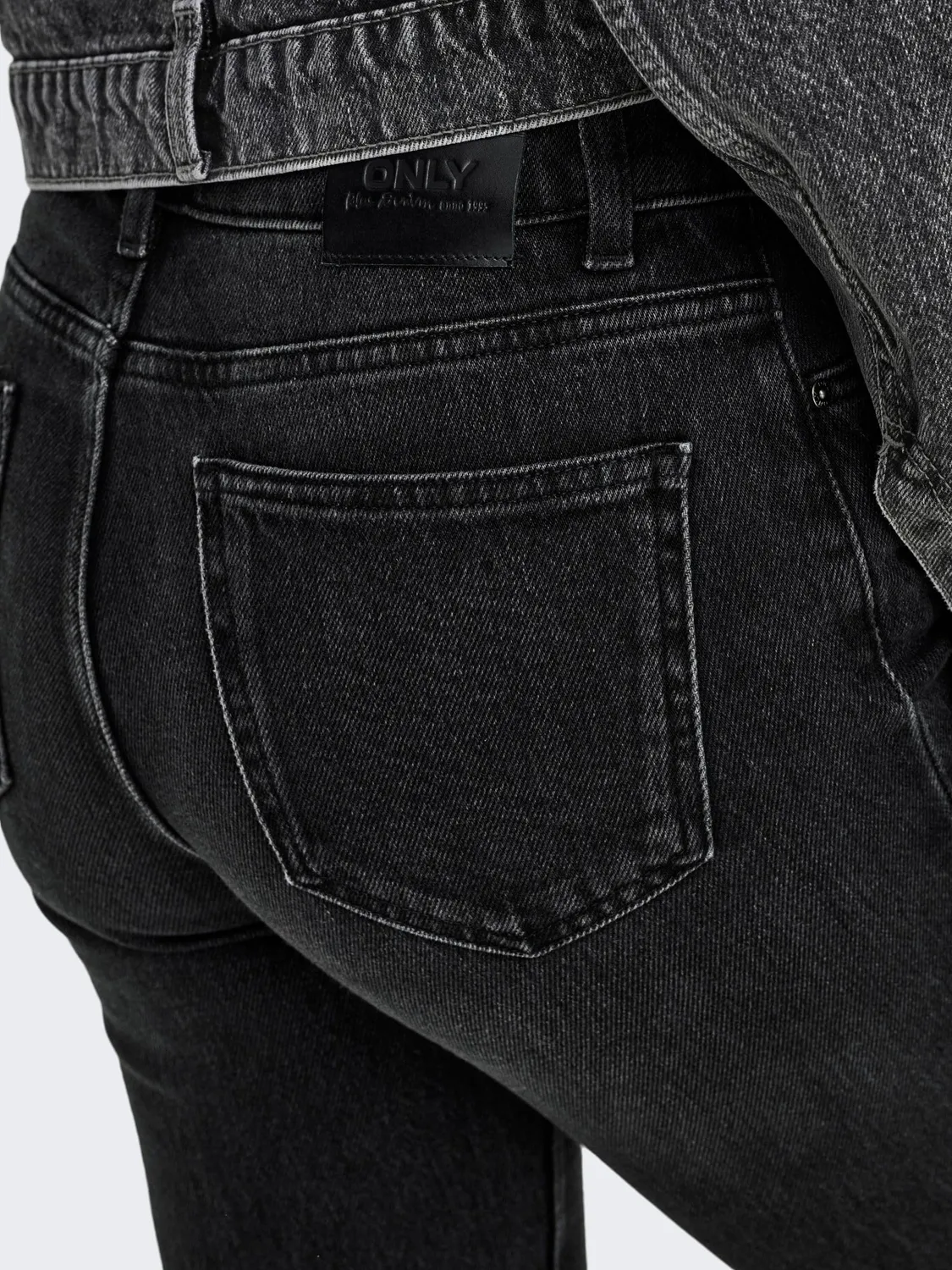 ONLY Onlmila jeans skinny vita alta caviglia grigio