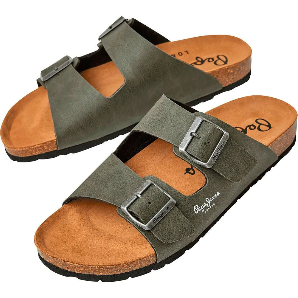 Pepe Jeans Bio Double Chicago Sandali Uomo Marrone