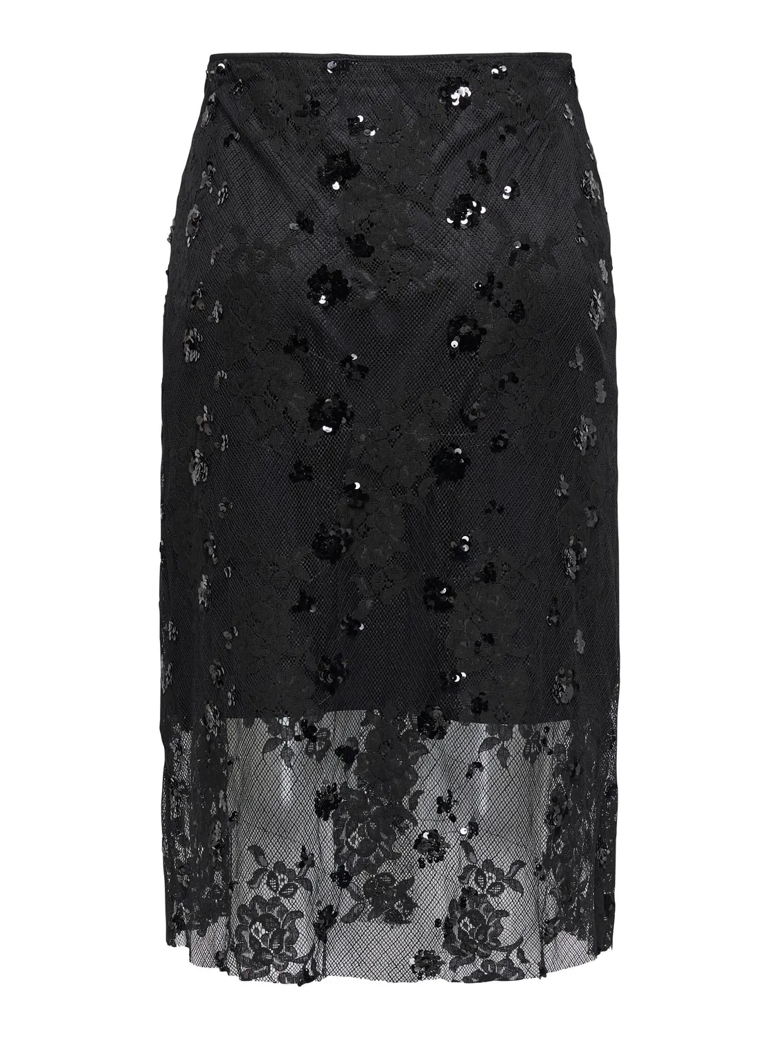 ONLY Onlsinna MW Lace top L nero pizzo