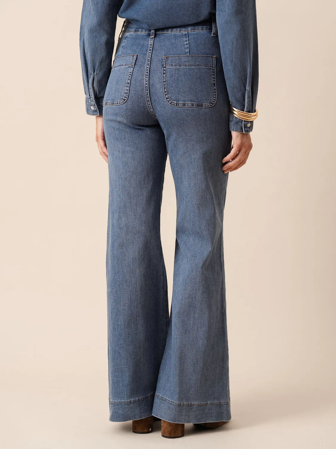 Oraije Elena jeans flare blu stone