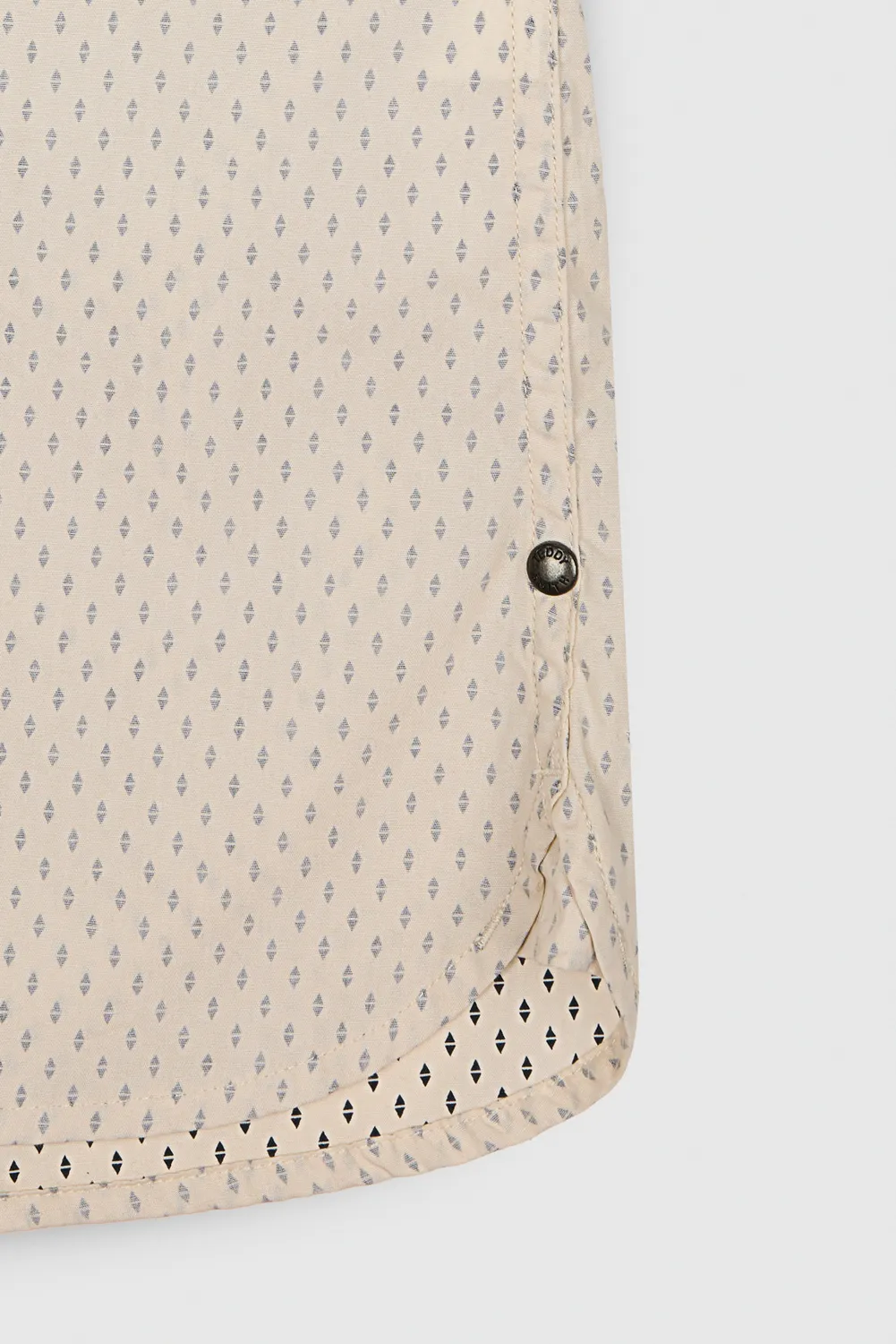 Teddy Smith Cut camicia uomo slim maniche corte crema
