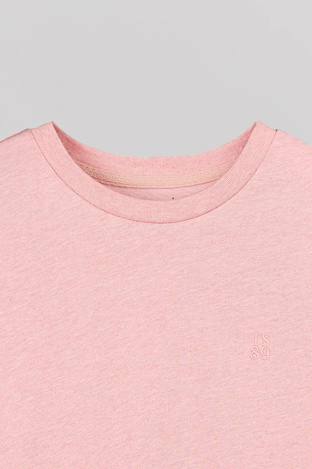 Teddy Smith T-Narvik t-shirt uomo rosa pastel chiné