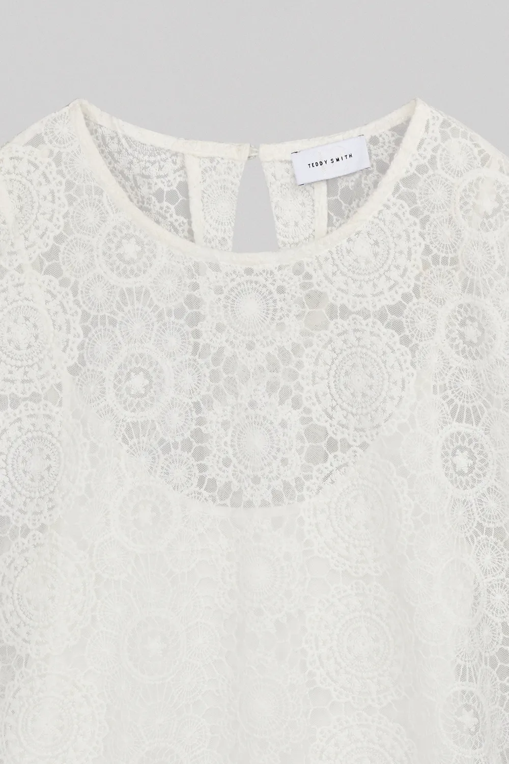 Teddy Smith T-Maël Top Tulle Donna Middle White