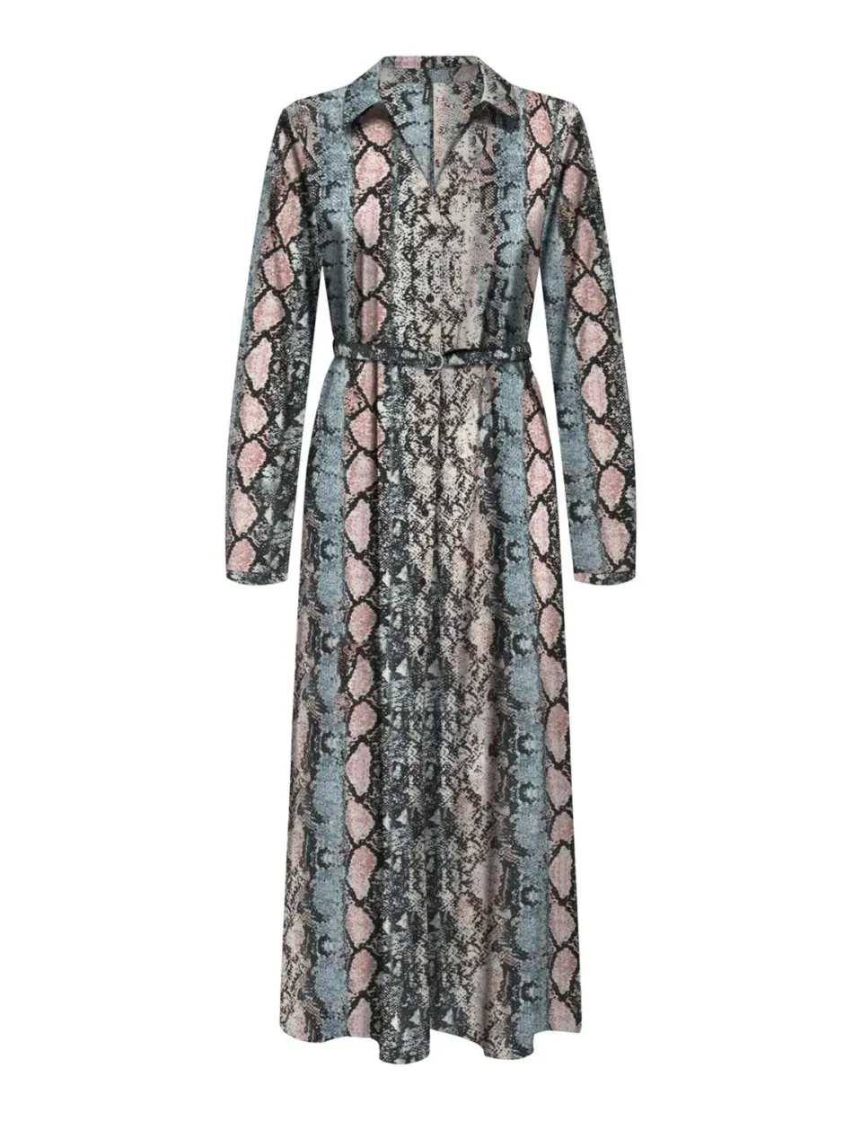 ONLY Onlnova Renna vestito lungo donna Ombre Blu viscosa