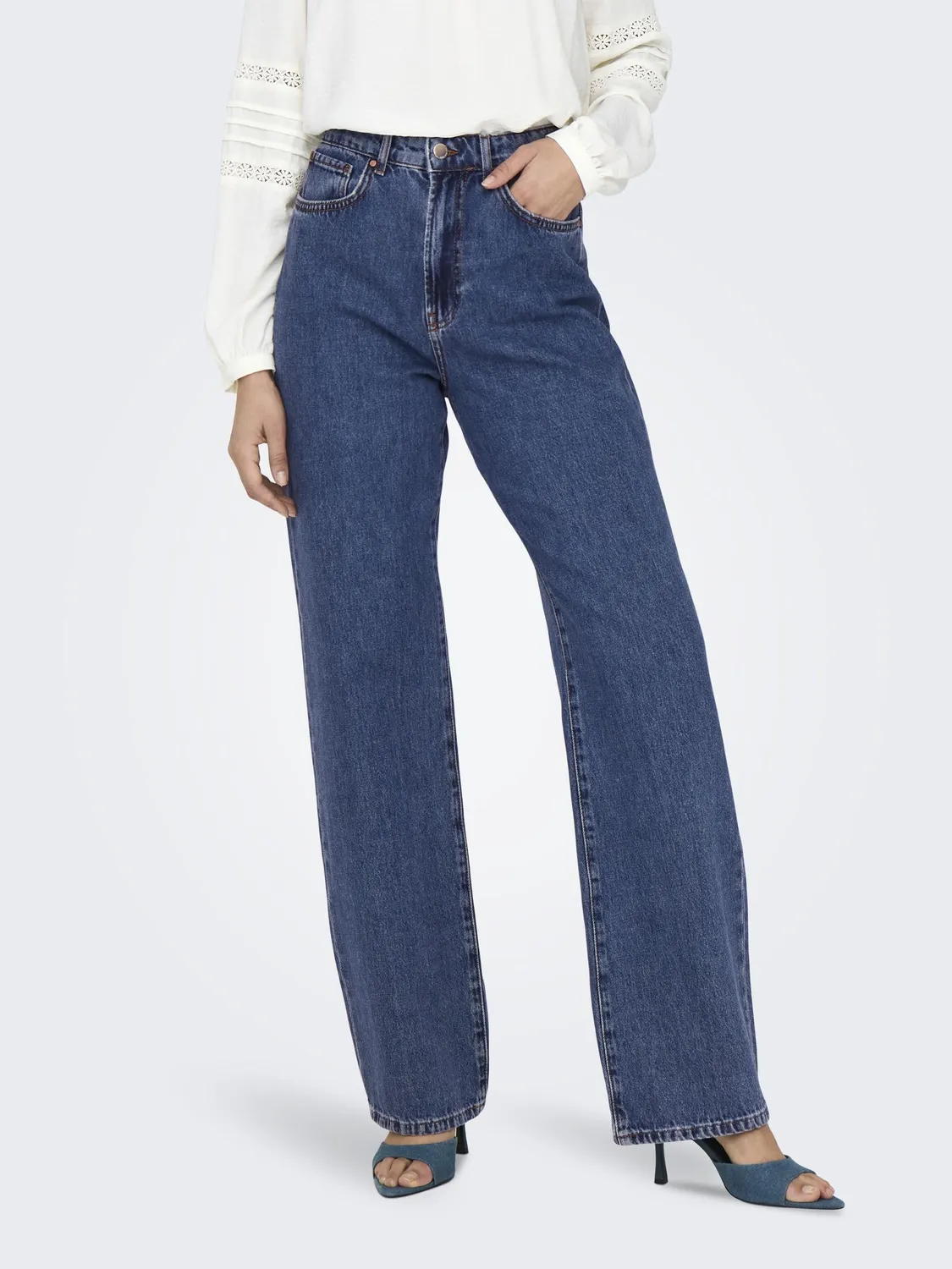 ONLY Onlsilje jeans dritti vita alta 26W/34L