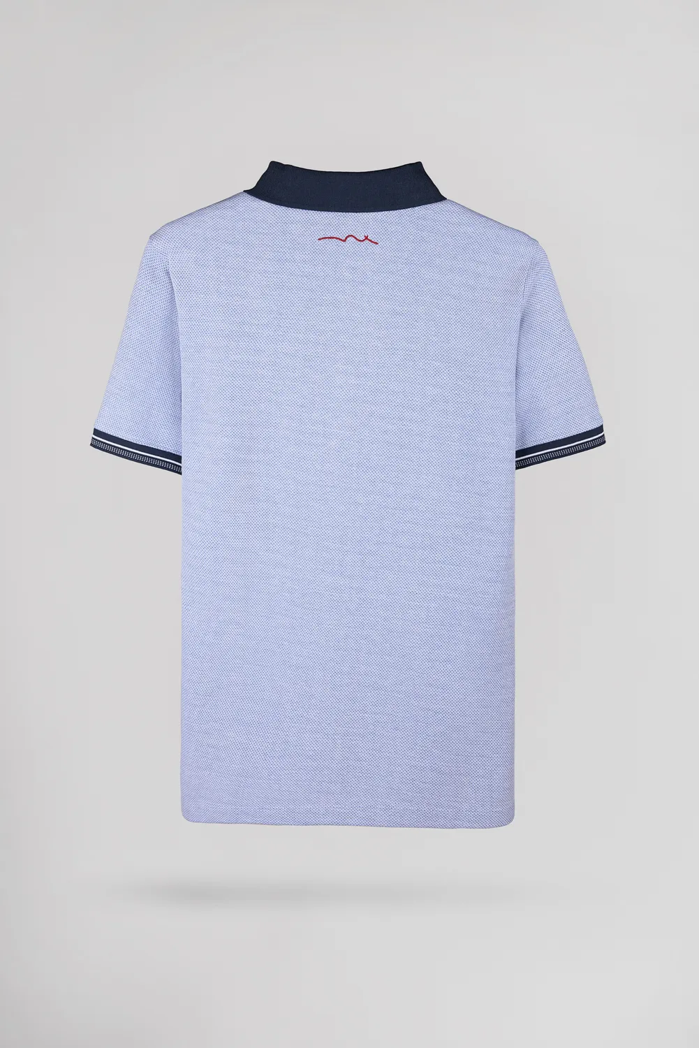 Teddy Smith P-GOLDWIN MC polo azzurra uomo jacquard