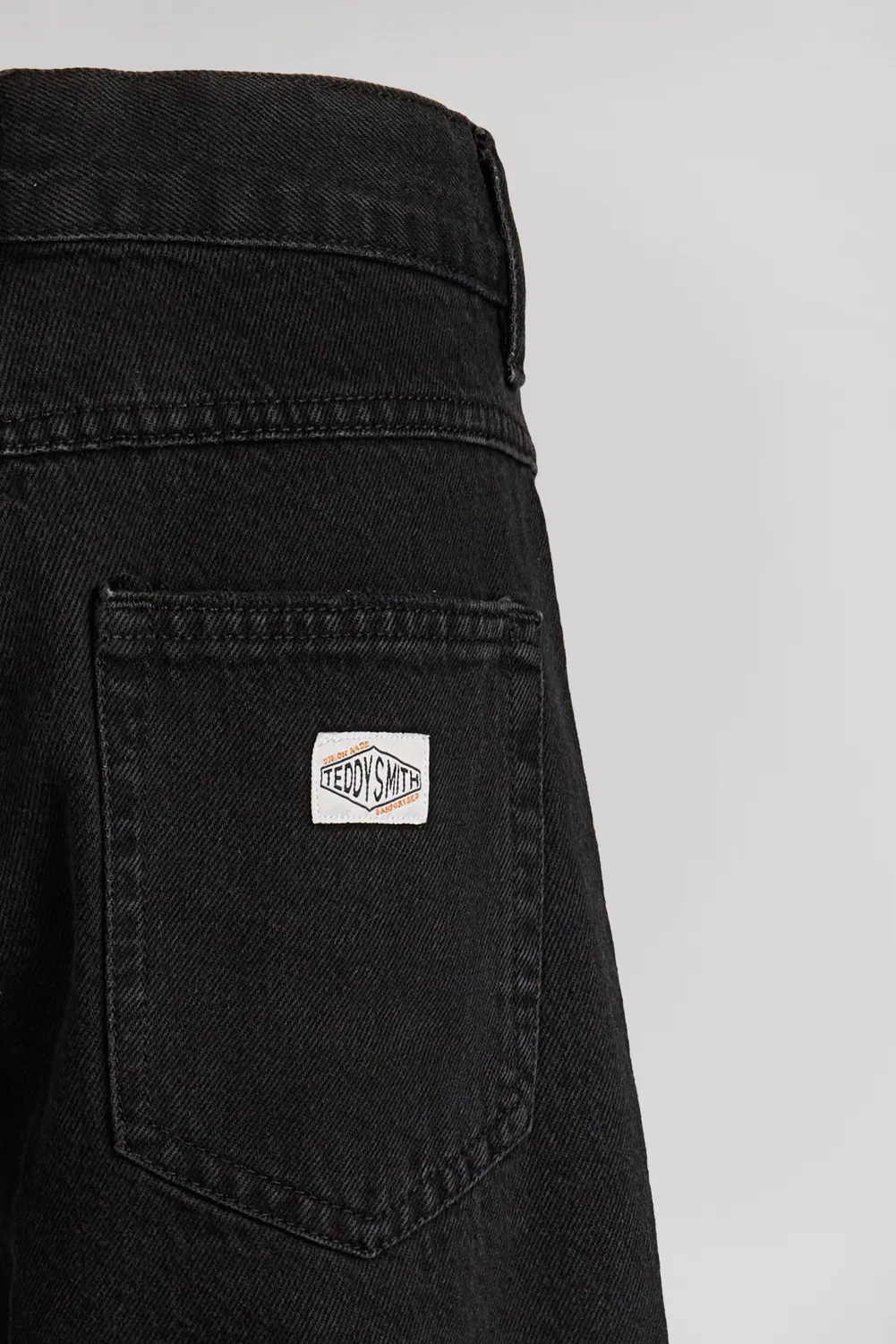 Teddy Smith Memphis Straight Jeans Bambino Black Used