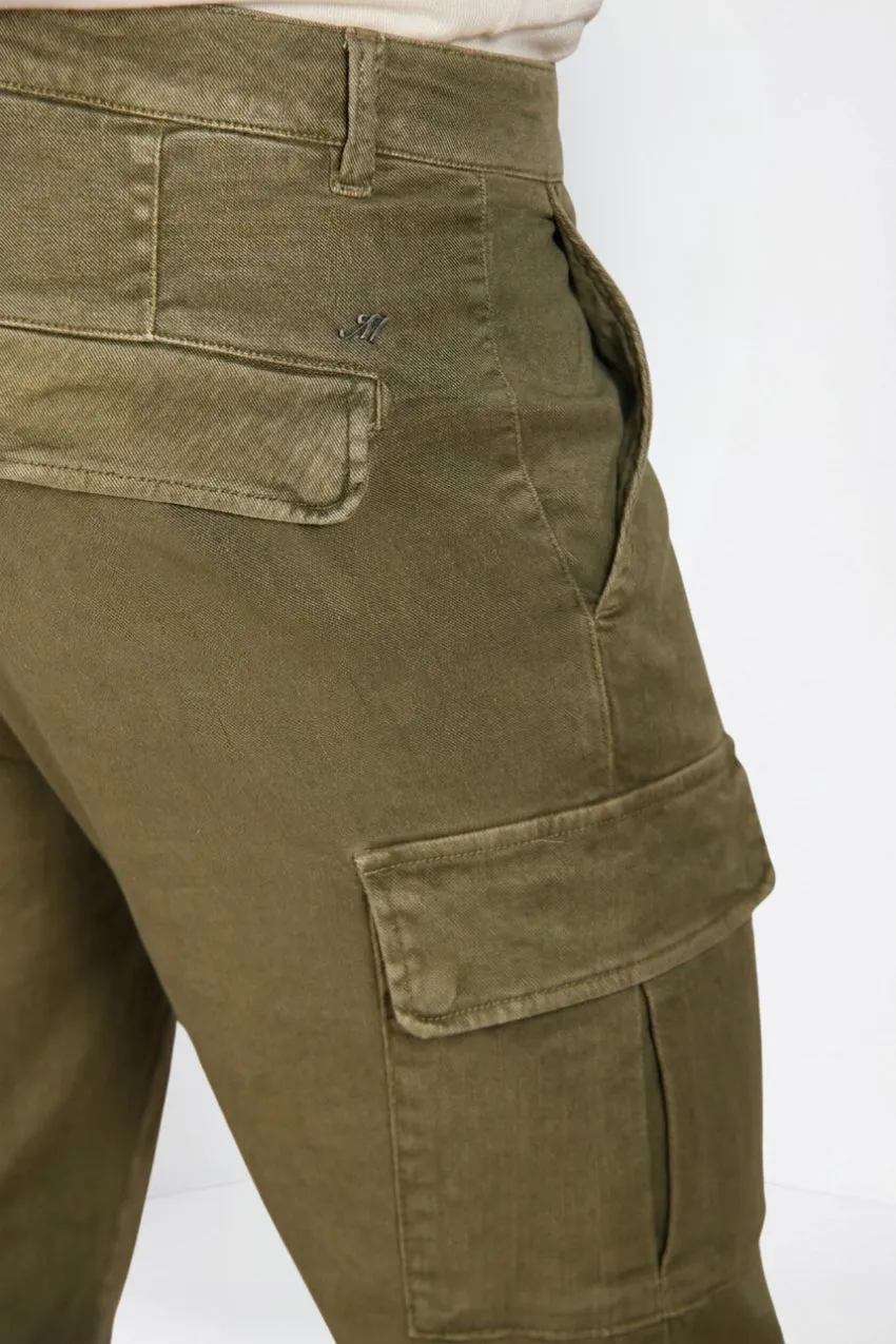 Mason's Chile cargo uomo rosmarino regular fit lino