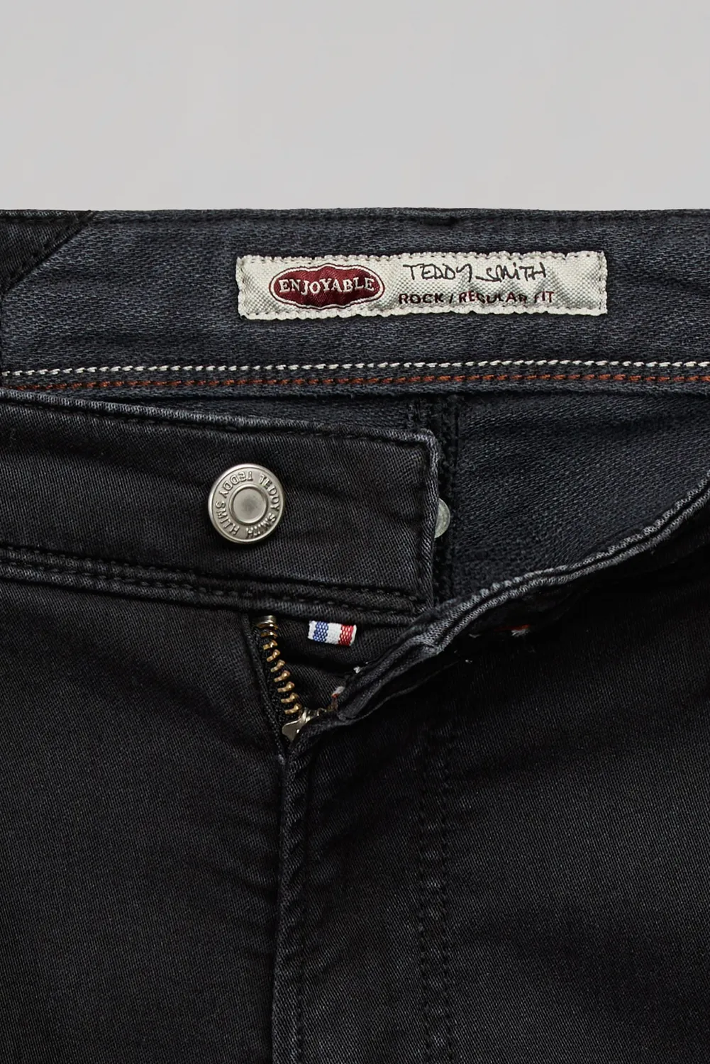 Teddy Smith Reeple Rock Swe Jeans uomo nero L34 slim