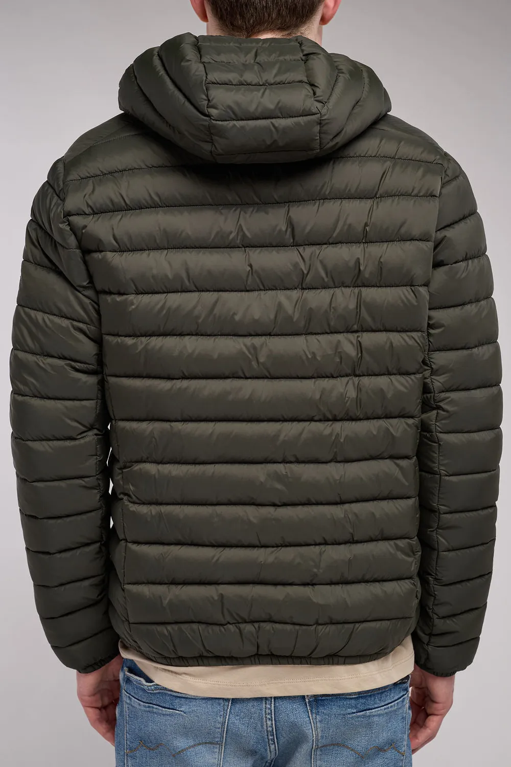 Teddy Smith Blighter piumino cappuccio Deep Kaki leggero