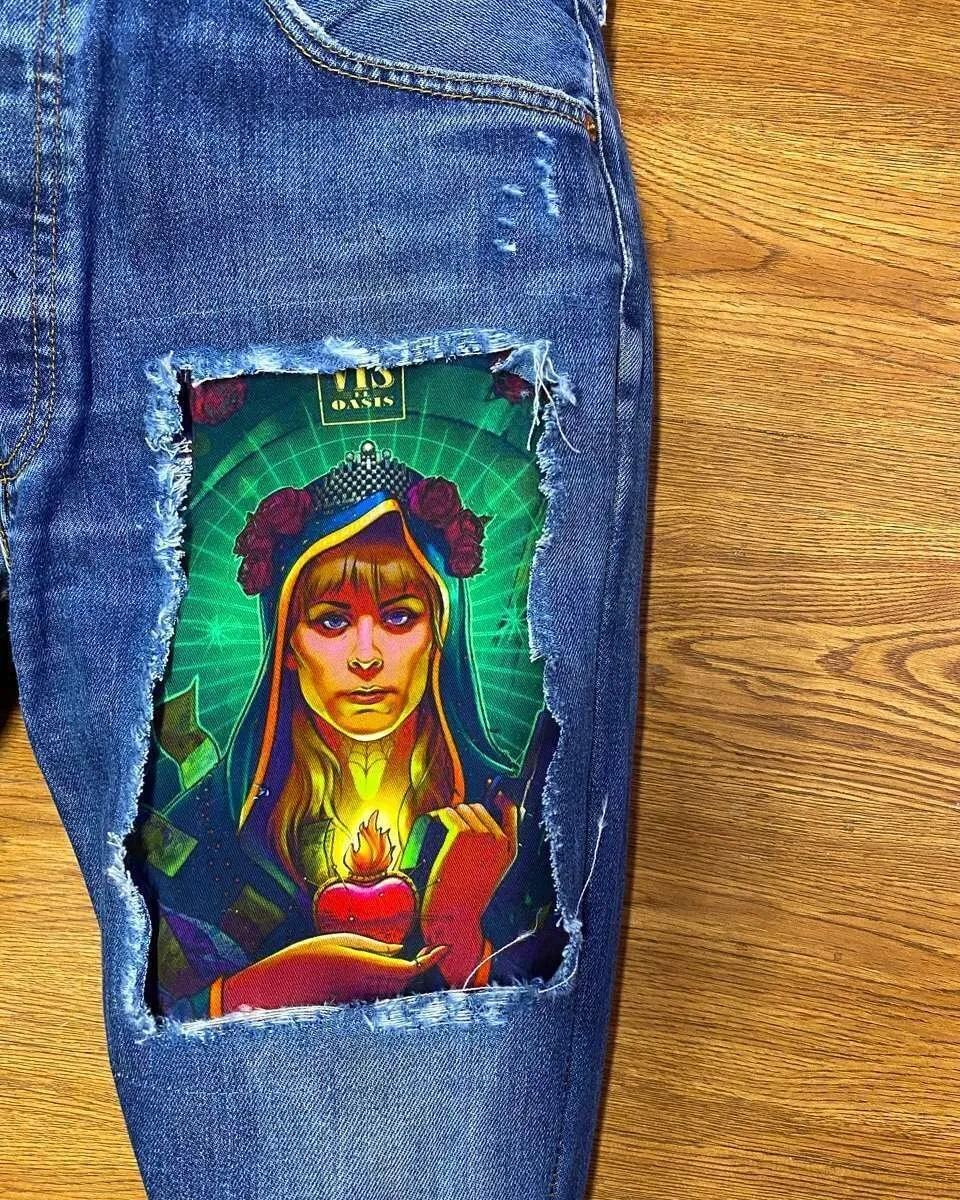 Levi’s Vintage Vis a Vis jeans fumetto personalizzato