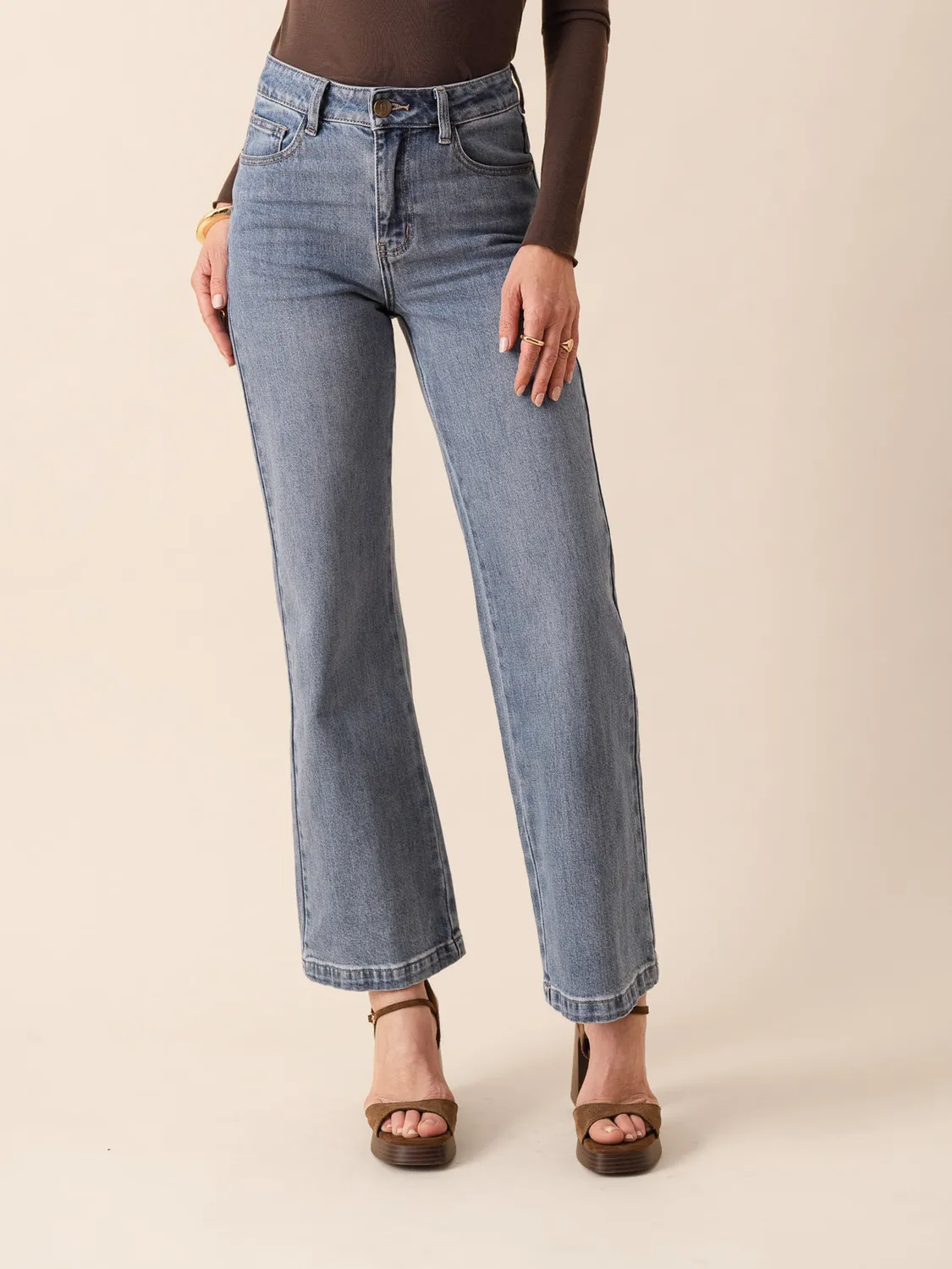 Oraije Mona jeans dritto blu vintage