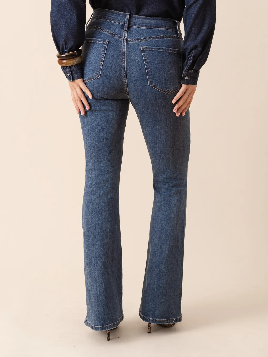 Oraije Emma jeans flare blu stone