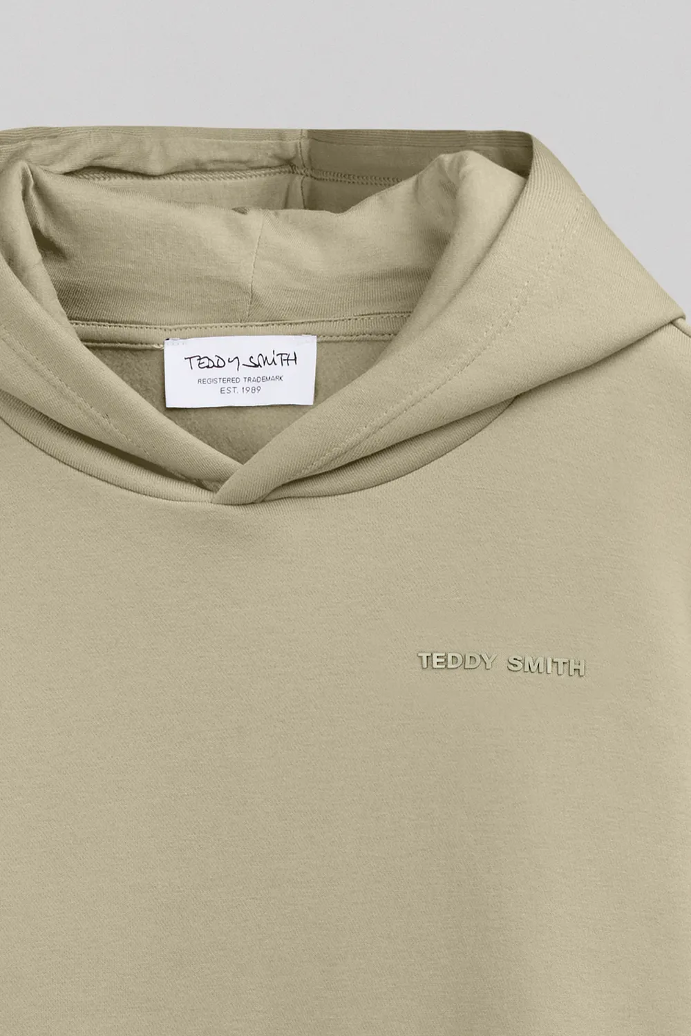 Teddy Smith S-Nark Hoody felpa kaki bambino