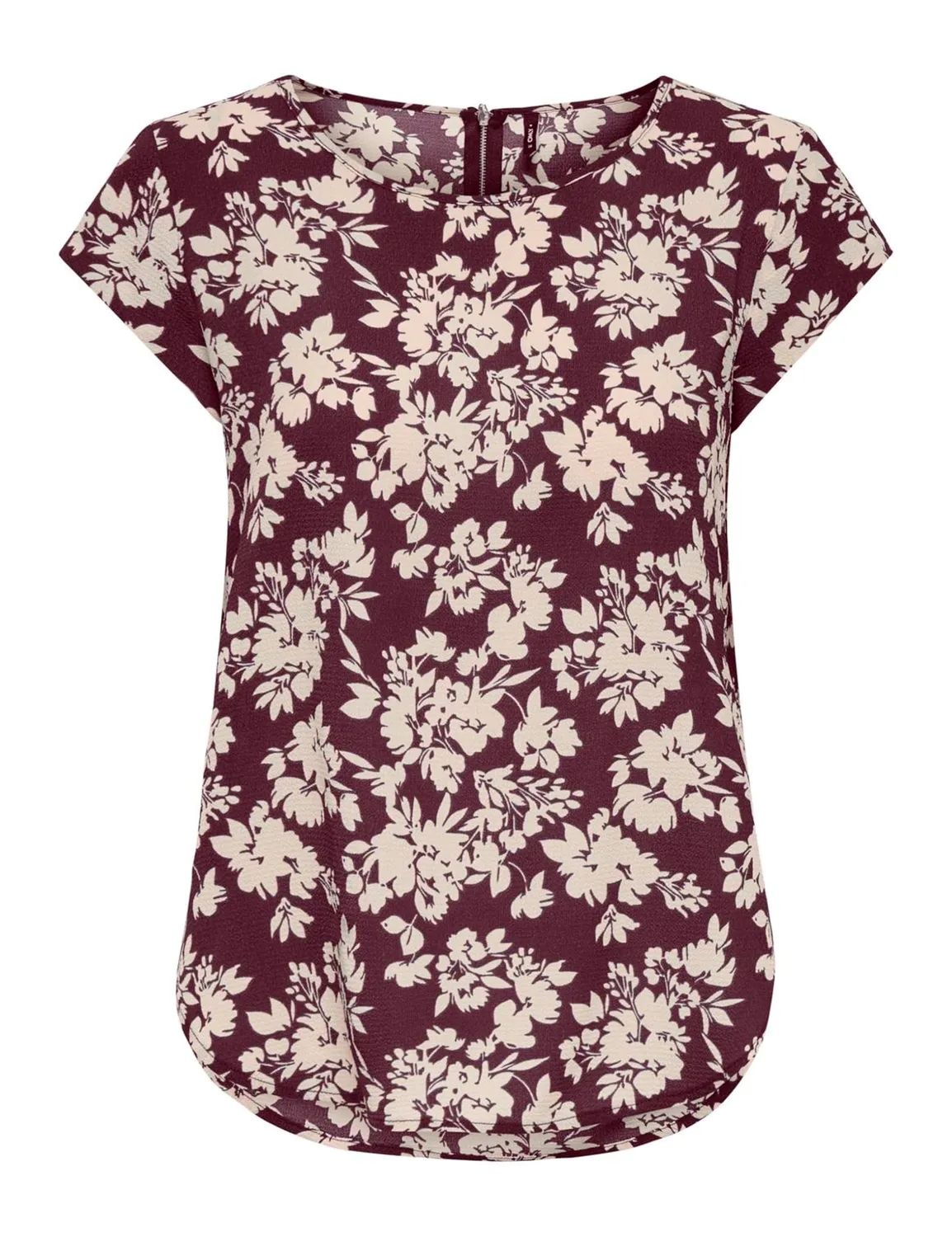 ONLY Onlvic top donna fantasia maniche corte tessuto