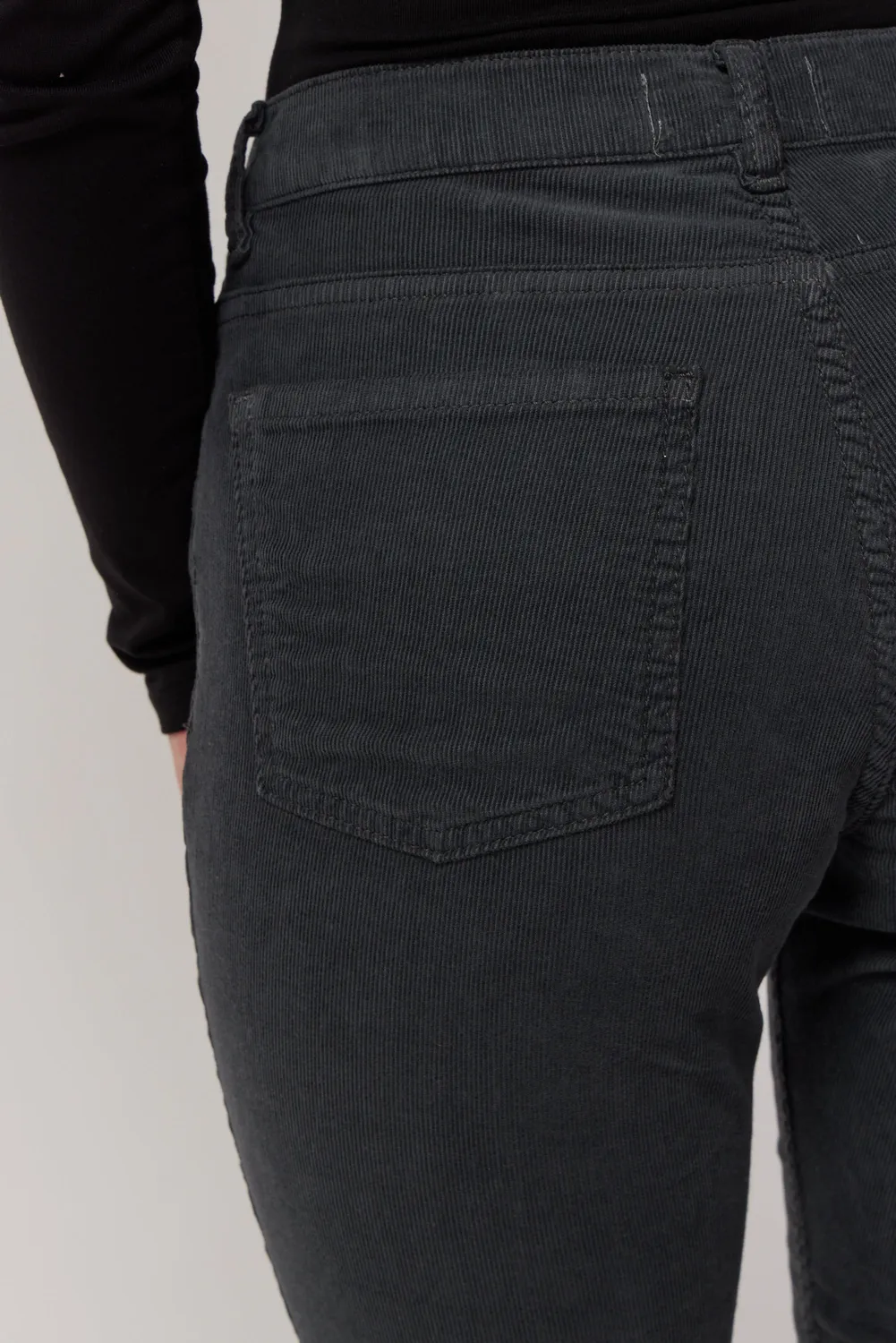 acquaverde Cara pantaloni velluto antracite bootcut
