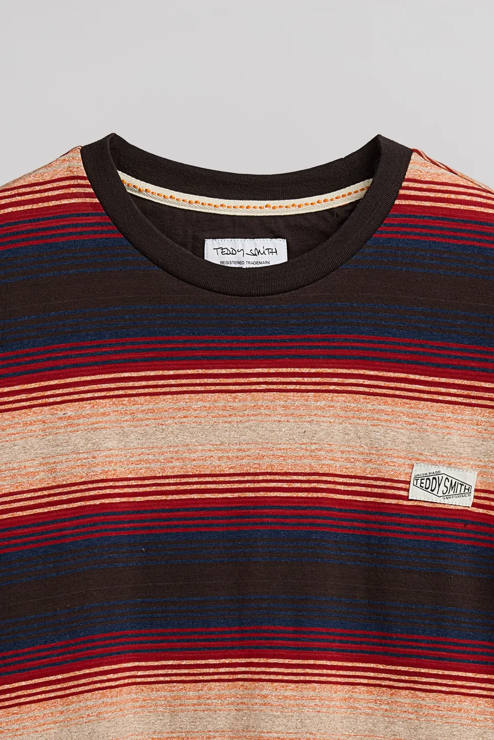 Teddy Smith T-Corey MC T-Shirt Uomo Marrone Scuro Worker