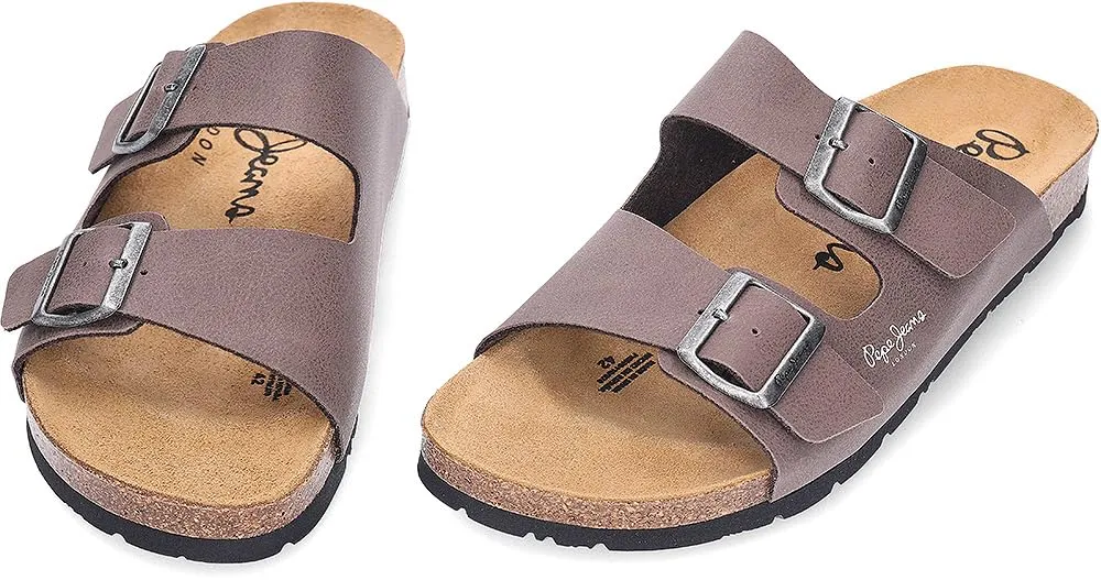 Pepe Jeans Bio Double Chicago Sandali Uomo Marrone
