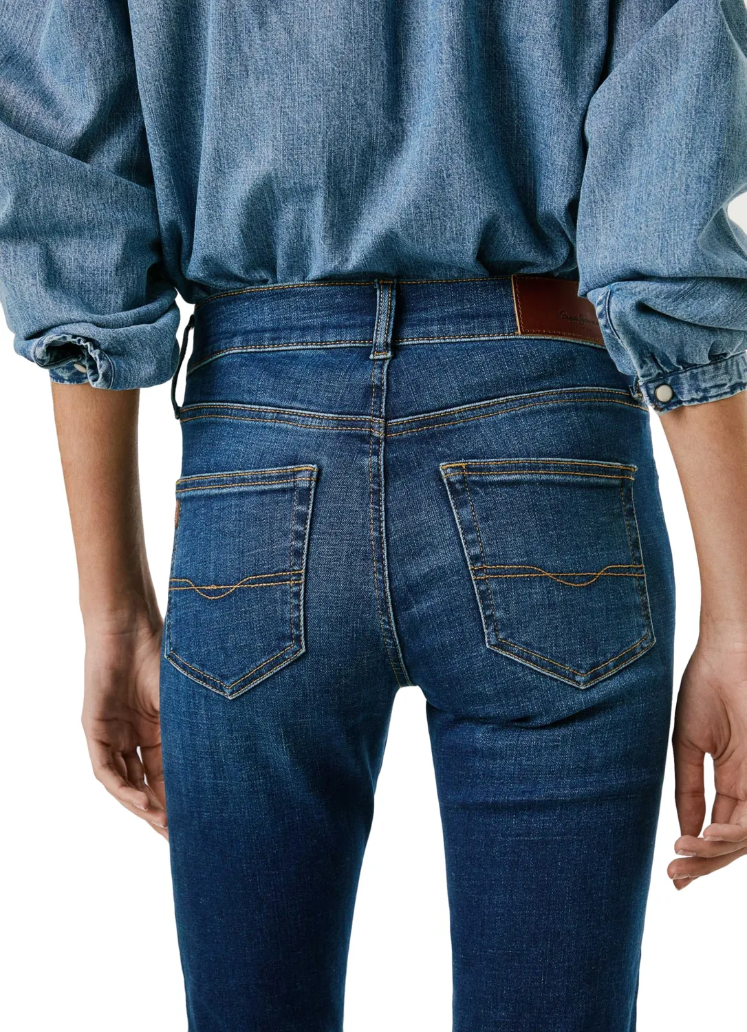 Pepe Jeans Grace jeans slim donna elasticizzati blu