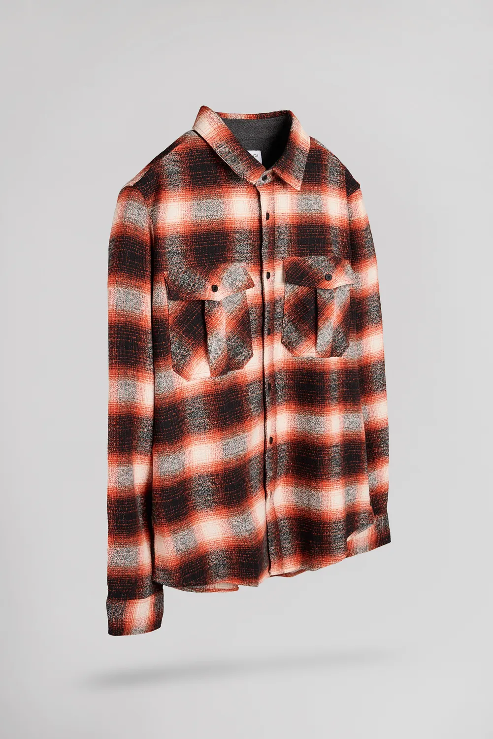 Teddy Smith C-Peak Camicia Quadri Arancione Uomo