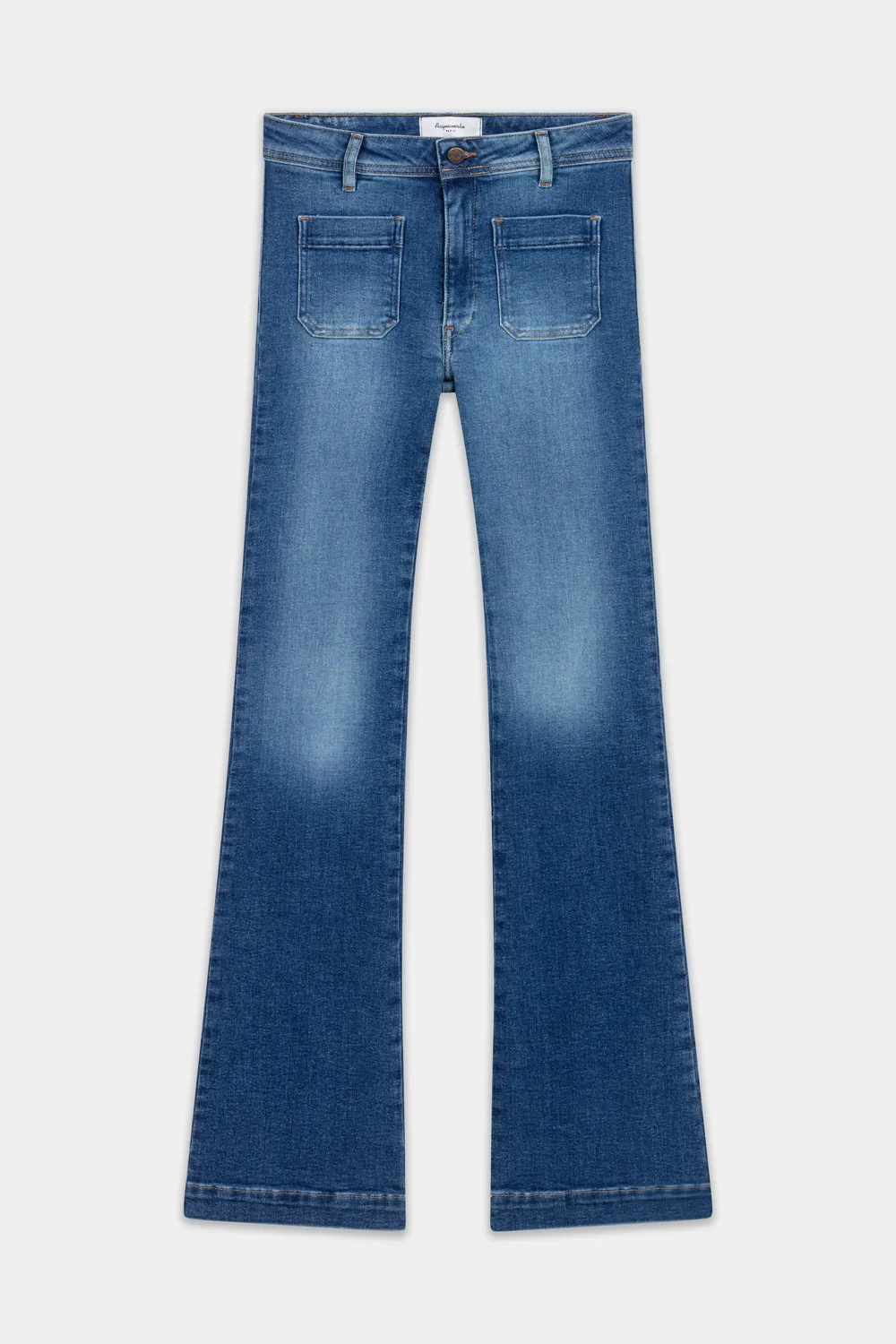 Acquaverde Charlotte Worn jeans bootcut vita media