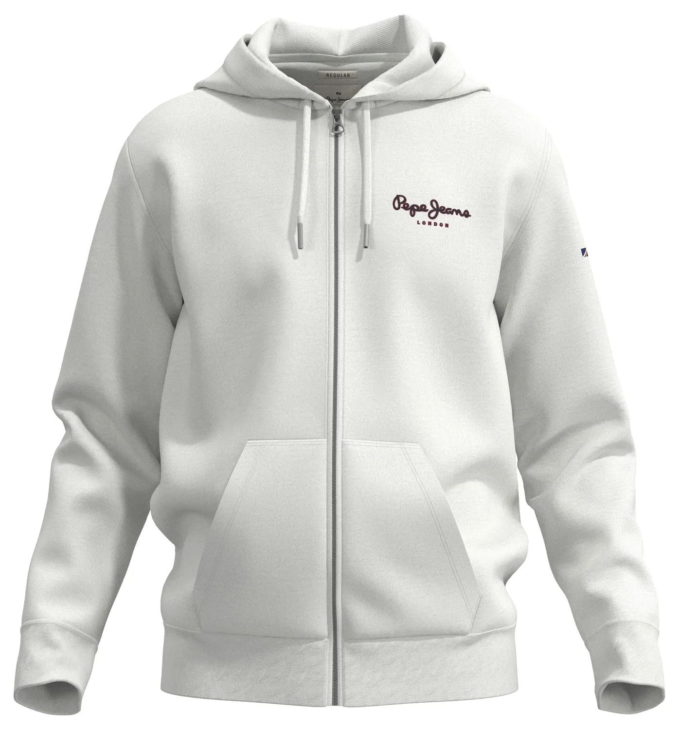Pepe Jeans Edward Zip felpa uomo nera cappuccio