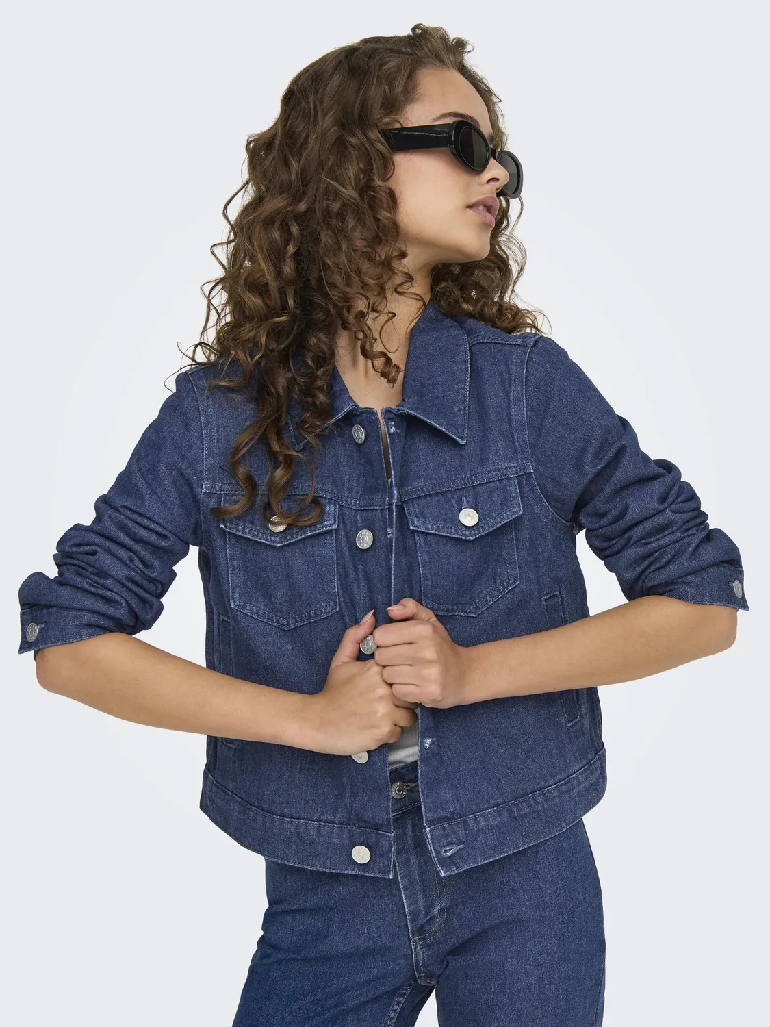 ONLY Onlrillo giacca jeans M blu scuro donna
