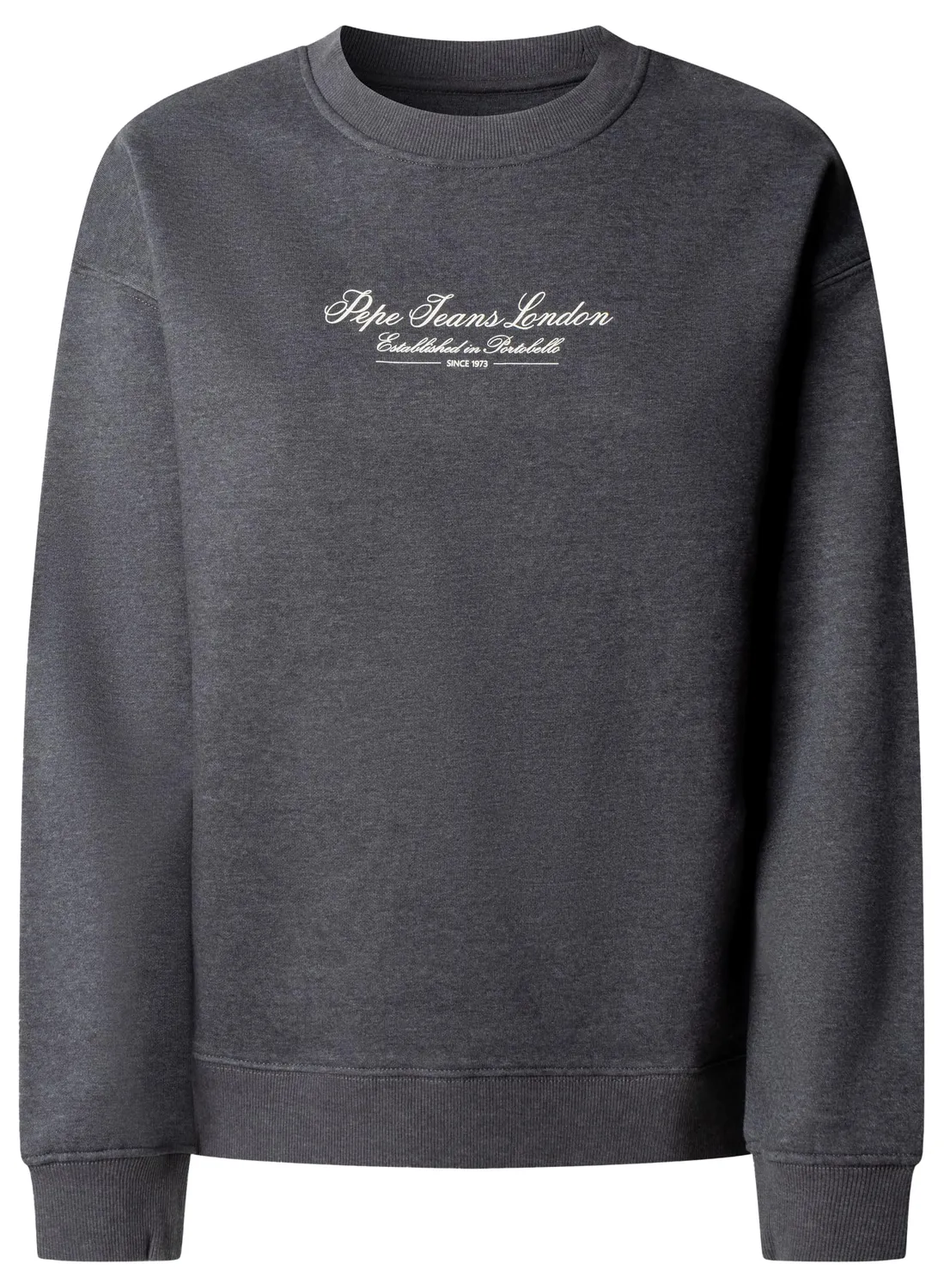 Pepe Jeans Center Logo Crew Felpa girocollo cotone logo
