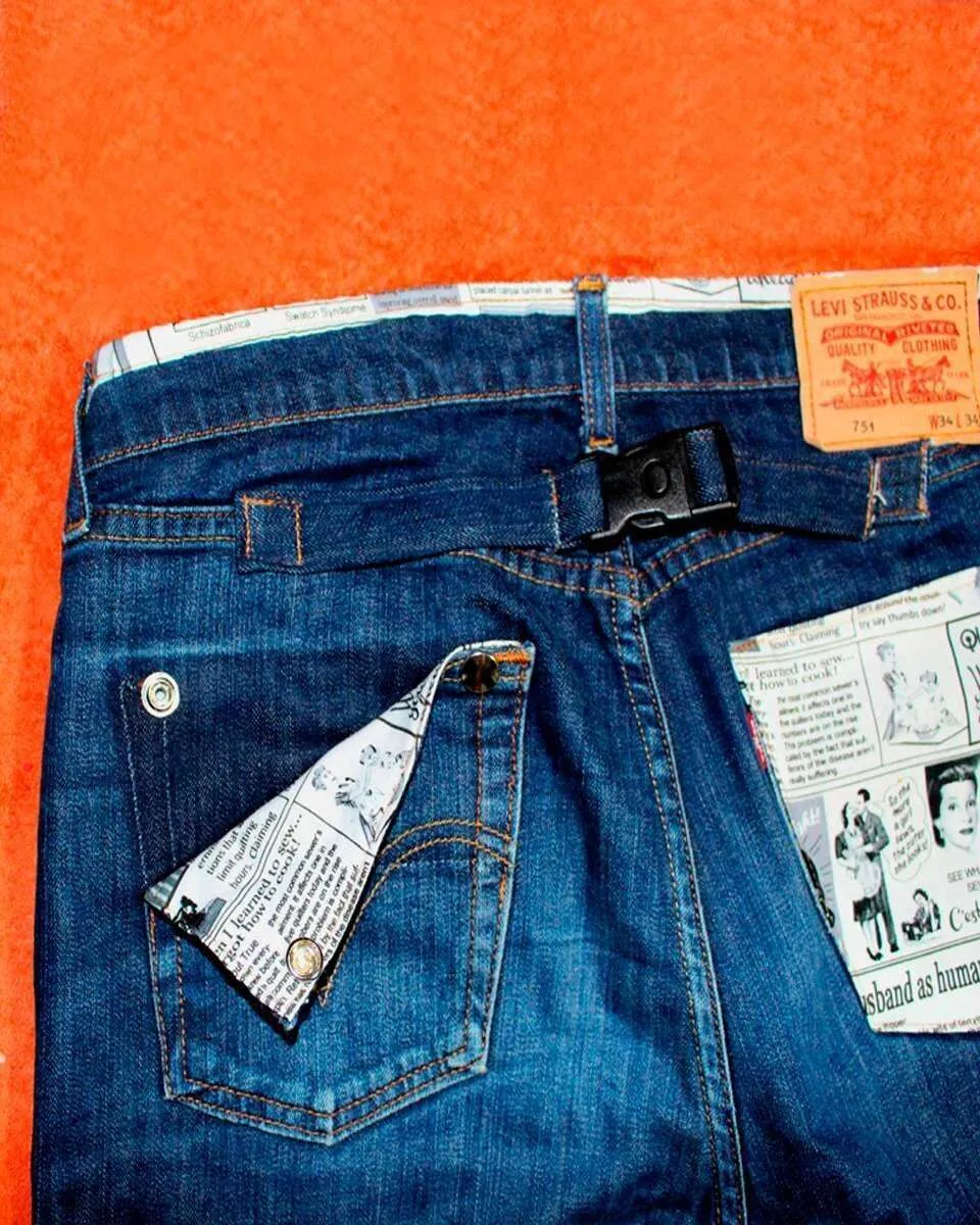 Never Say Never Levi's Vintage Giornale bermuda tessuto