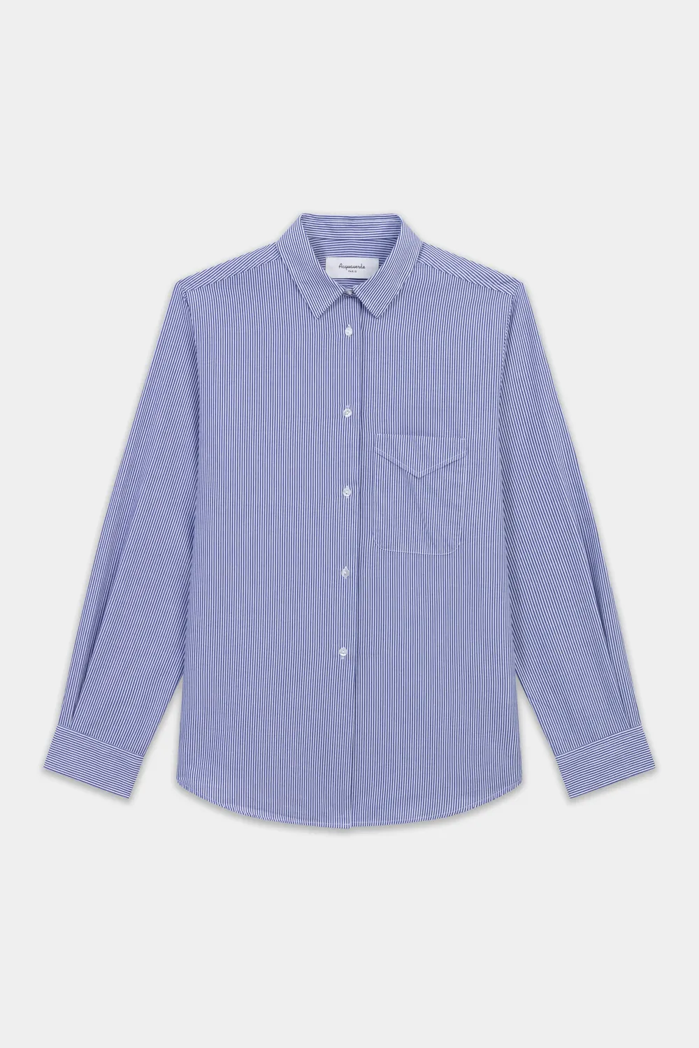 Acquaverde Boy camicia Easy Stripes in popeline