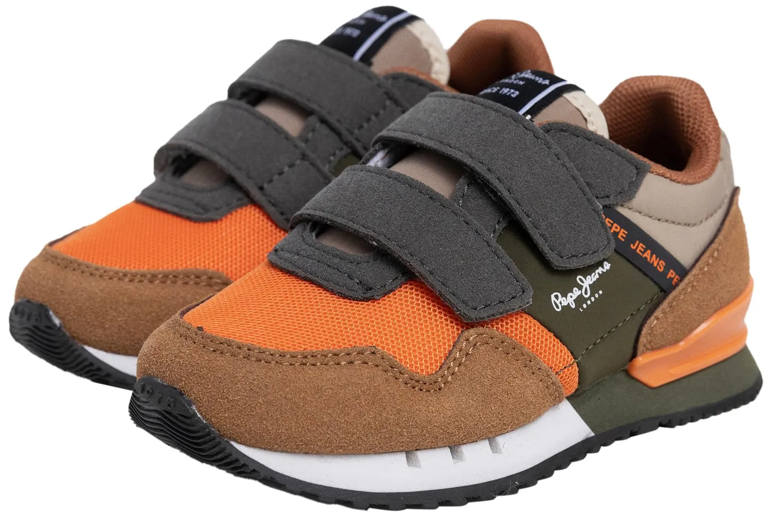 Pepe Jeans London Park BK sneakers bimbo 43 arancioni