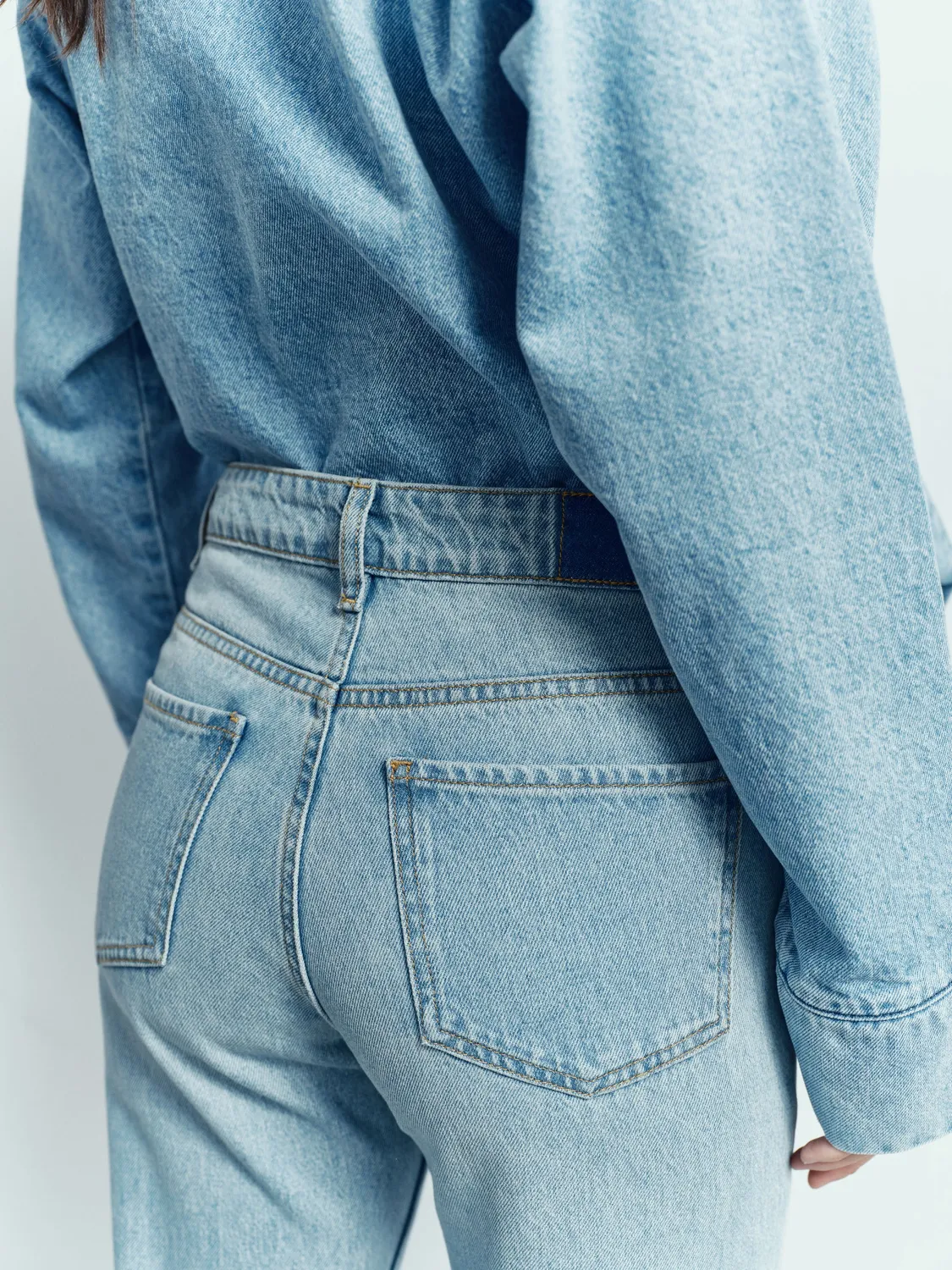 acquaverde Anouck jeans vita alta dirty bleach