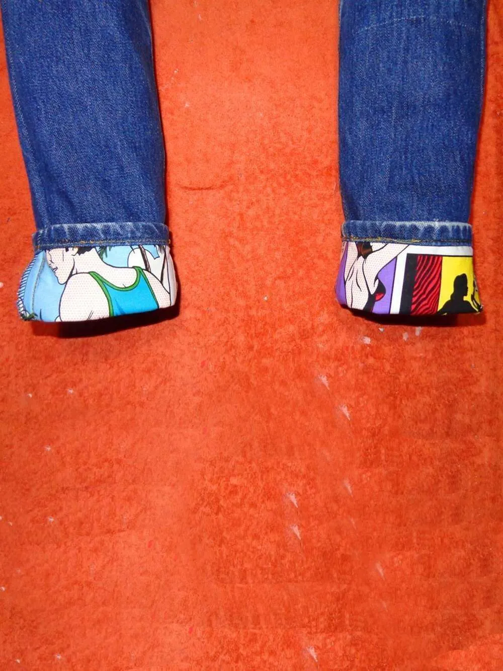 Levi's Vintage Fumetti anni 80 jeans con tessuto