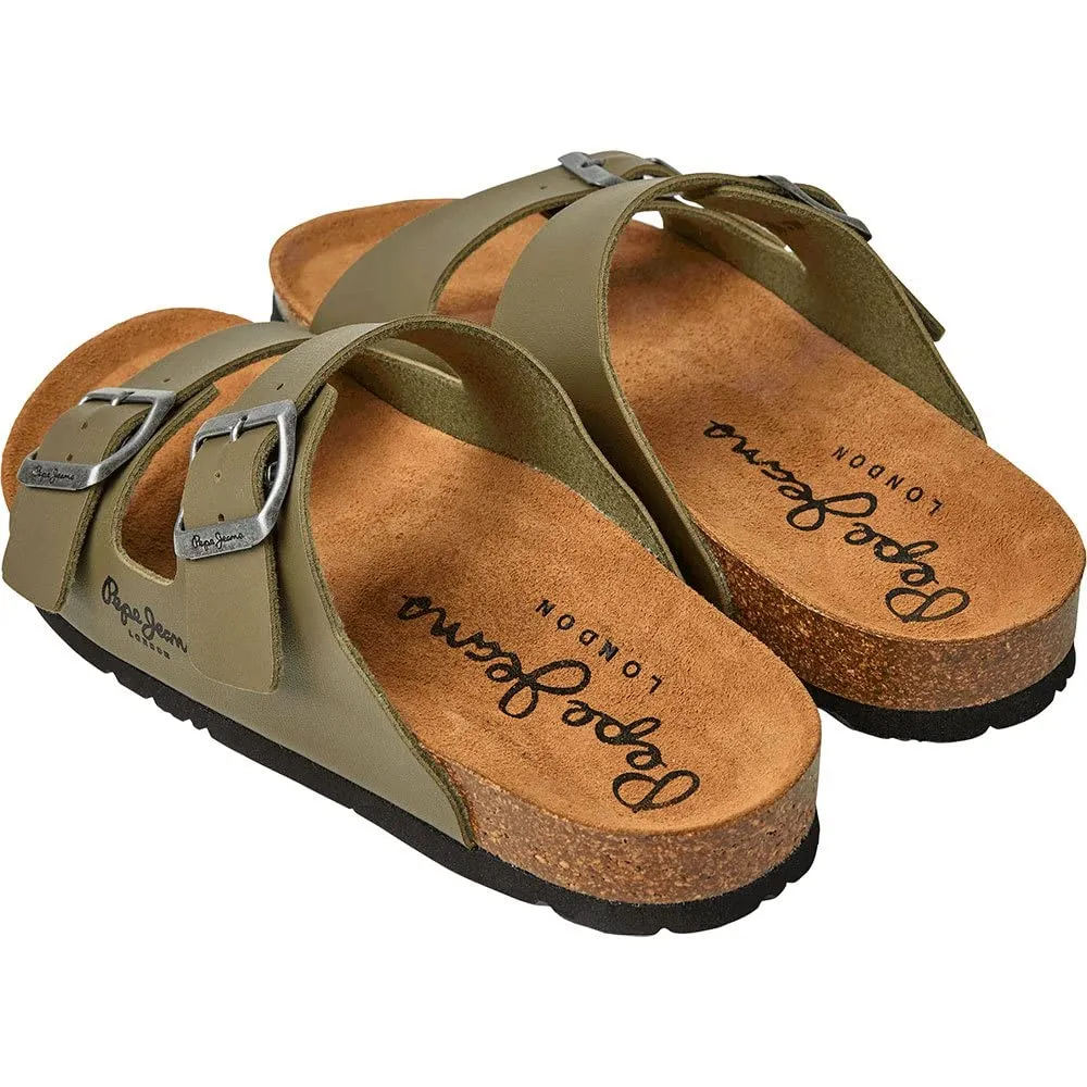 Pepe Jeans Oban Classic 3 W sandali donna verde 37 sughero